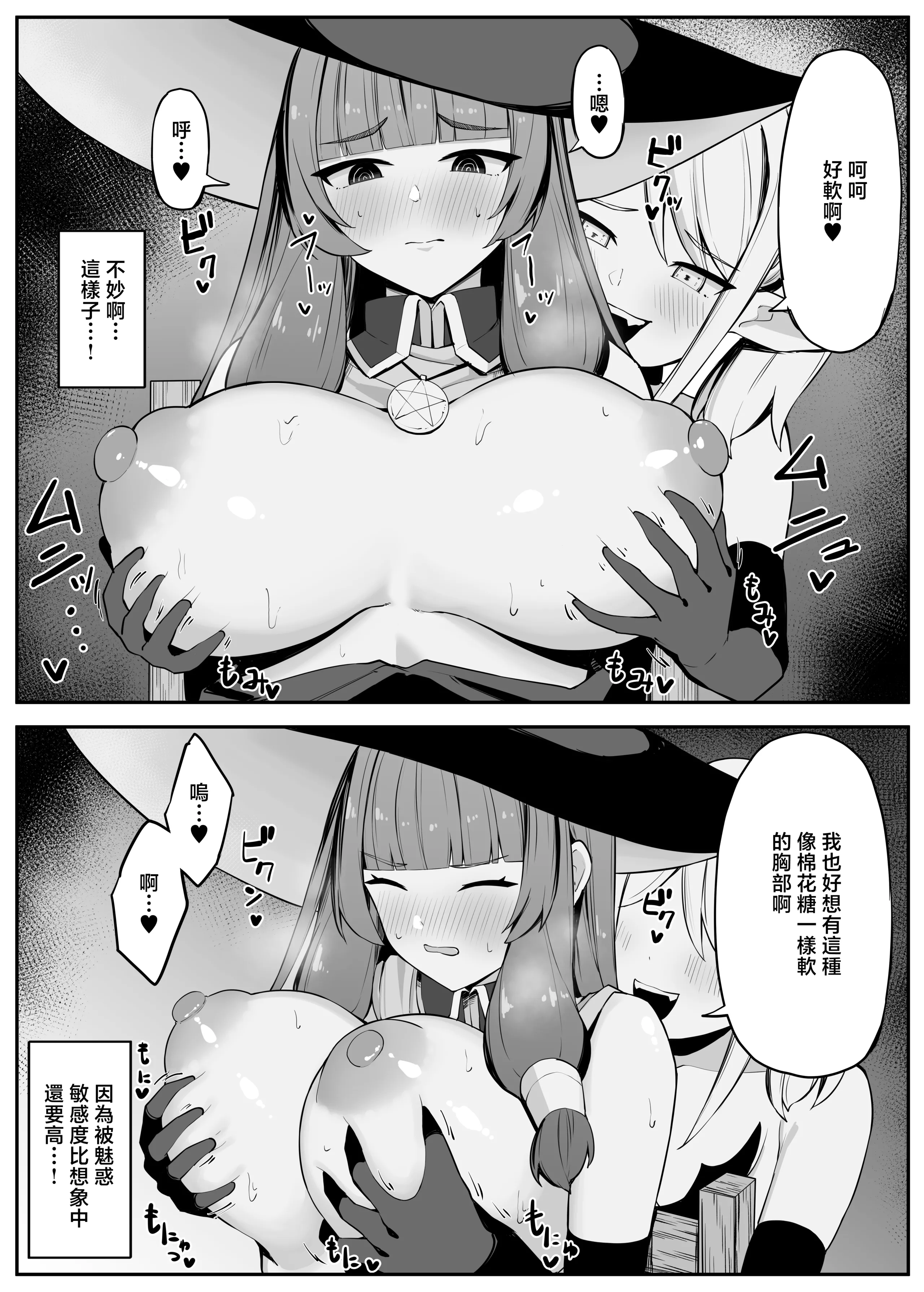 [おもちのもち屋 (ぬまもち)] 最強ウィッチがサキュバスに魅了されて敗北する話 [中国翻訳] 16
