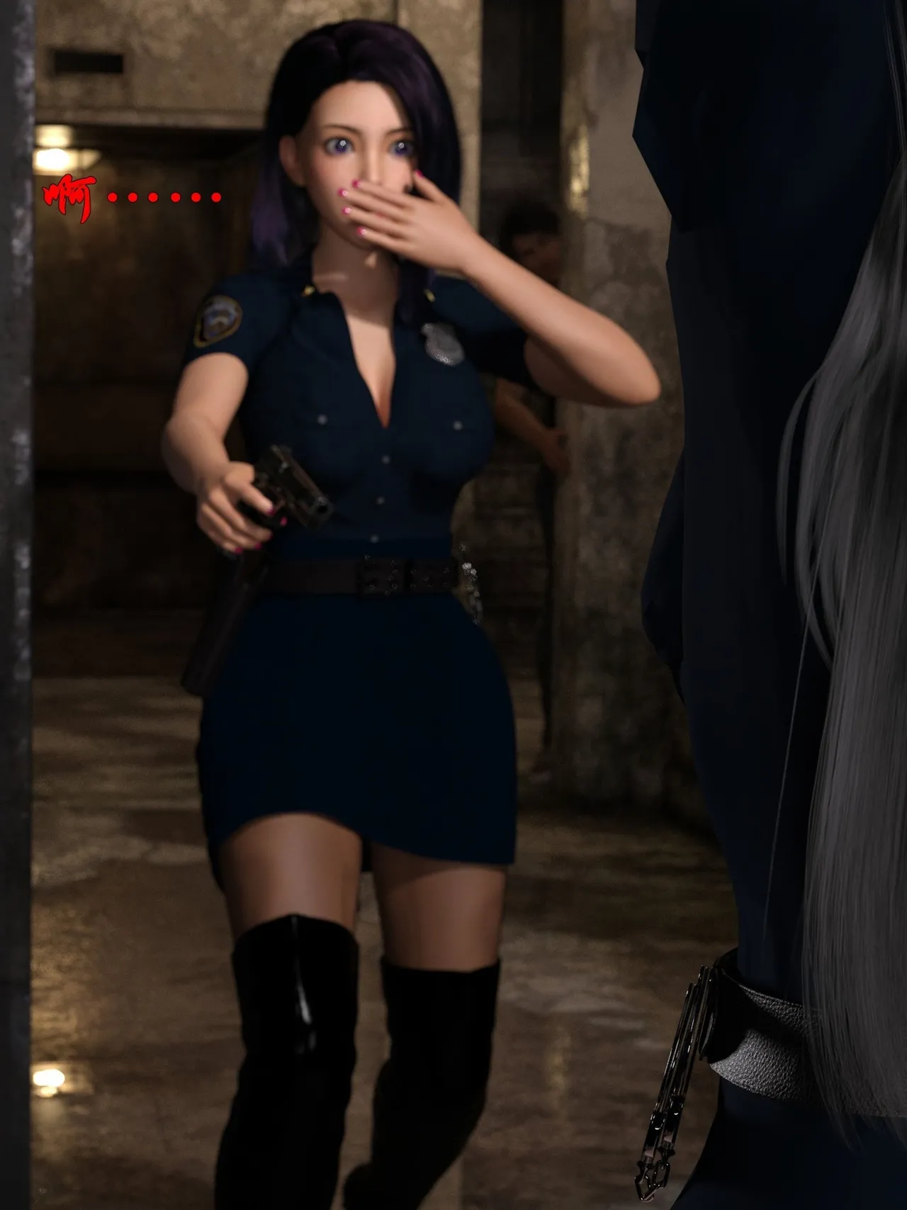 [日本漫画] [小飞鼠]黑丝女警队1-5番外1-4合集 单本,高潮潮吹,黑丝丝袜,调教,强奸,巨乳大奶,束缚,制服,丝袜#[99P]-17