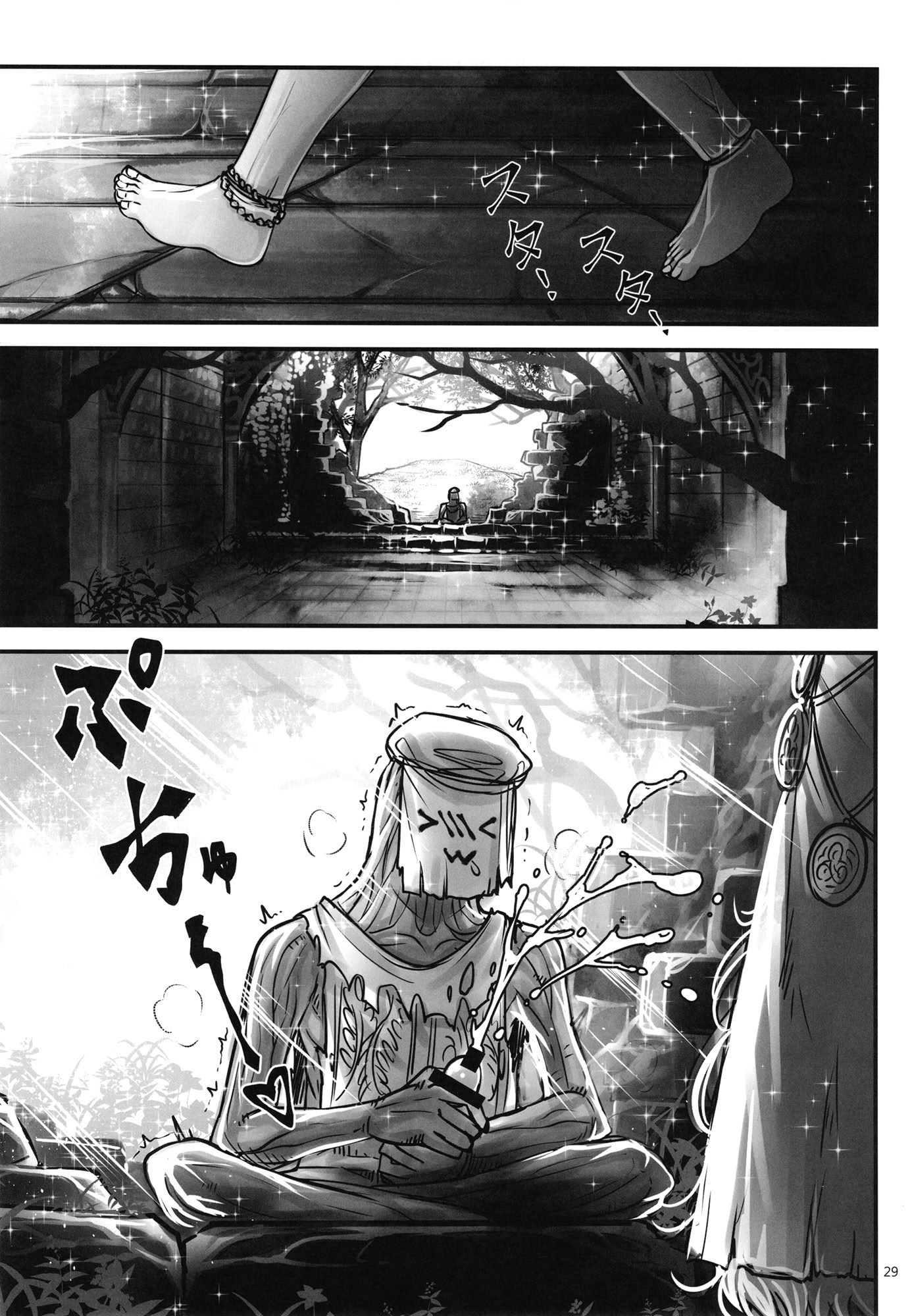 [日本漫画] [三色坊 (黒青郎君)] エルデンキラキラ：闇夜娼館 (エルデンリング ナイトレイン) 单本,高潮潮吹,巨乳大奶,单女#[33P]-30