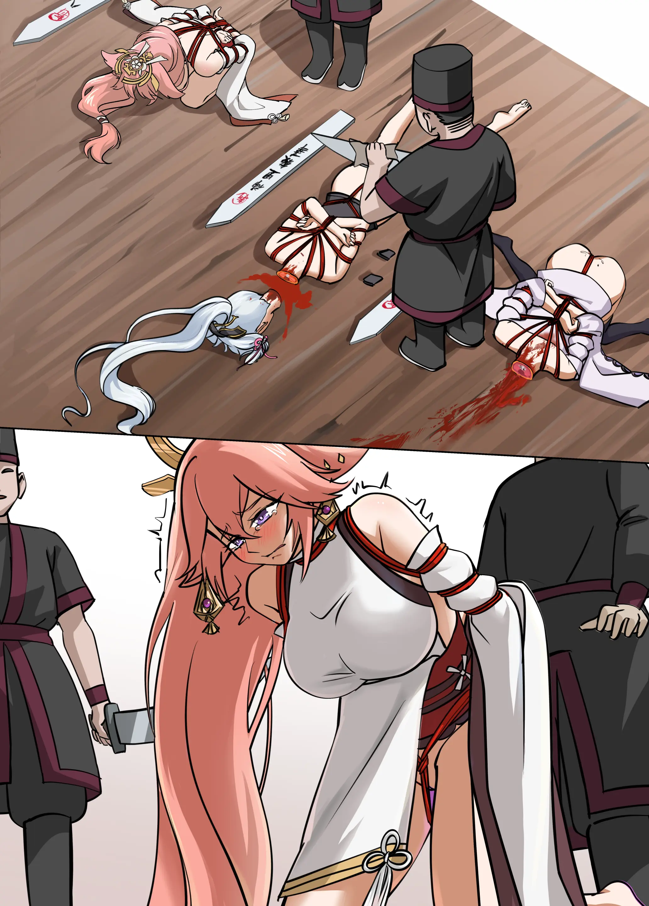 [日本漫画] [㍿白トリ食品]稲妻の刑+宵宫の陣 [中国翻訳][無修正] 单本,高潮潮吹,调教,强奸,巨乳大奶#[41P]-25