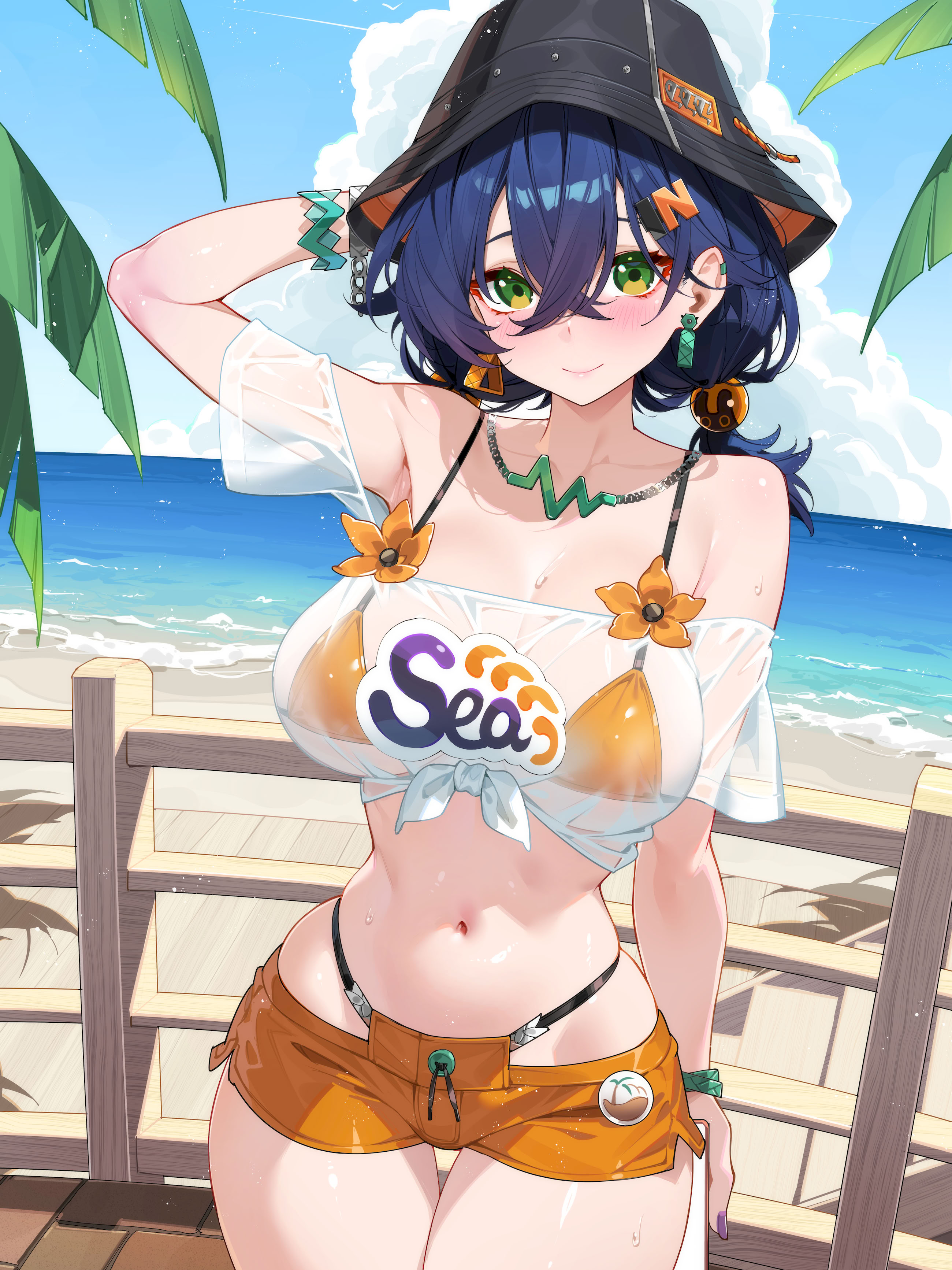 [日本漫画] [WaterRing] リン - 夏のファンタジー (ゼンレスゾーンゼロ) [中国語] [無修正] 单本,巨乳大奶,不伦,泳装#[22P]-12