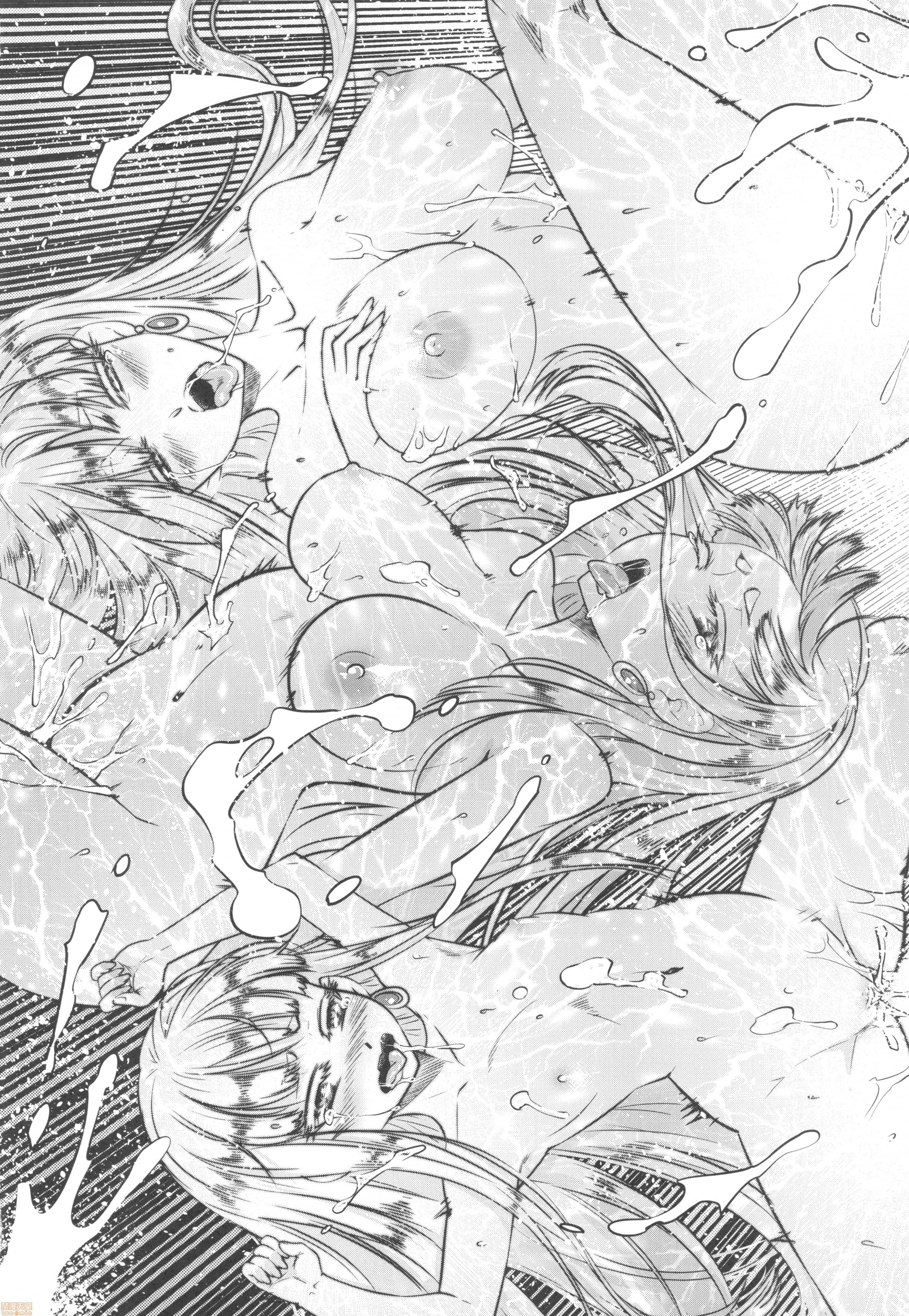 [日本漫画] [三色坊 (黒青郎君)] 百華莊 6《韋馱追日、霸王射月!》 单本,巨乳大奶,露出,大阴茎#[24P]-21