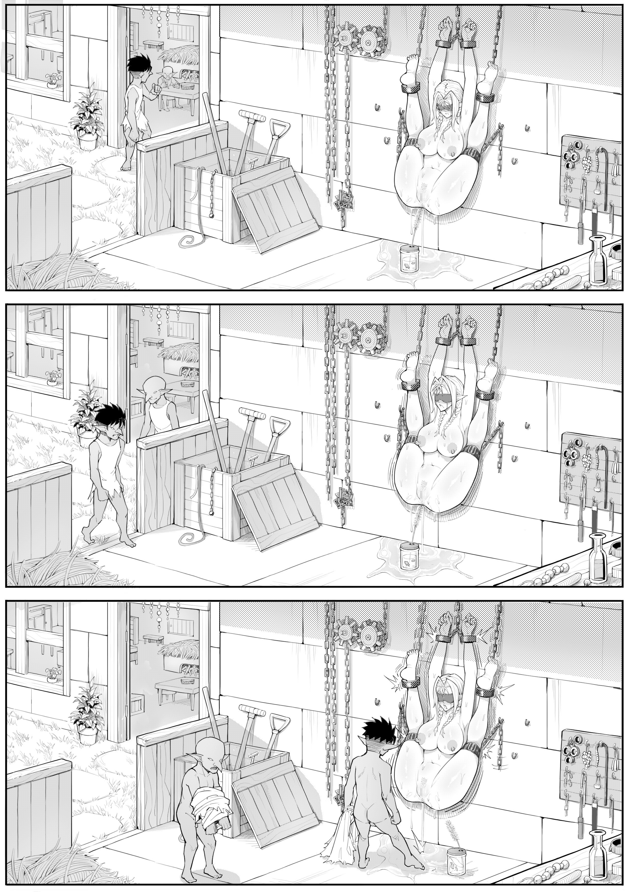 [日本漫画] [蜥臀目] 骑士长私下竟是哥布林的…！？ 单本,巨乳大奶,露出,大阴茎#[12P]-9