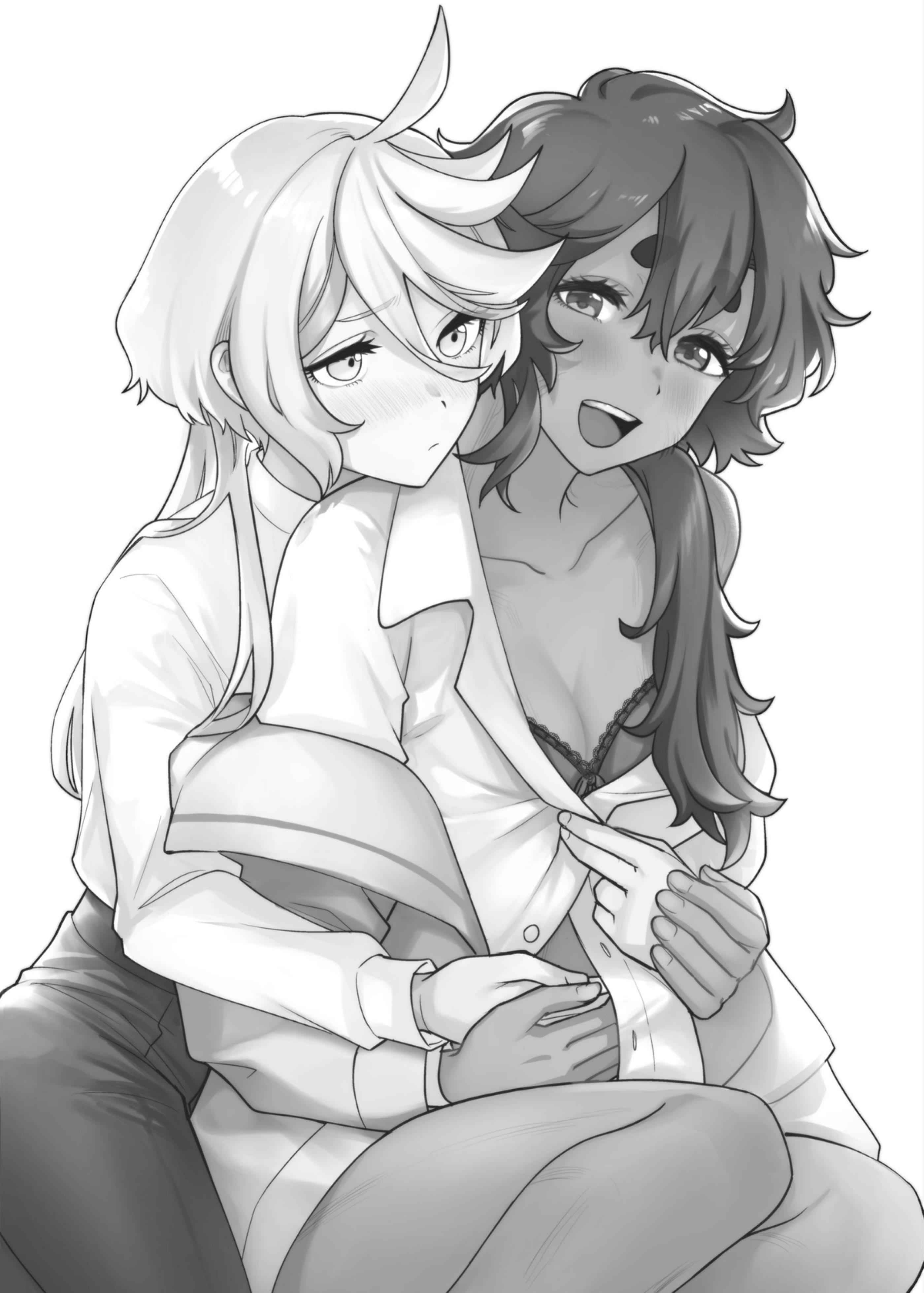 [日本漫画] [幻想手札 (天堂樹)] 讓我好好地滿足你啊笨蛋 (機動戦士ガンダム 水星の魔女) [中国語] [DL版] 单本,女同百合,扶她futa#[36P]-3