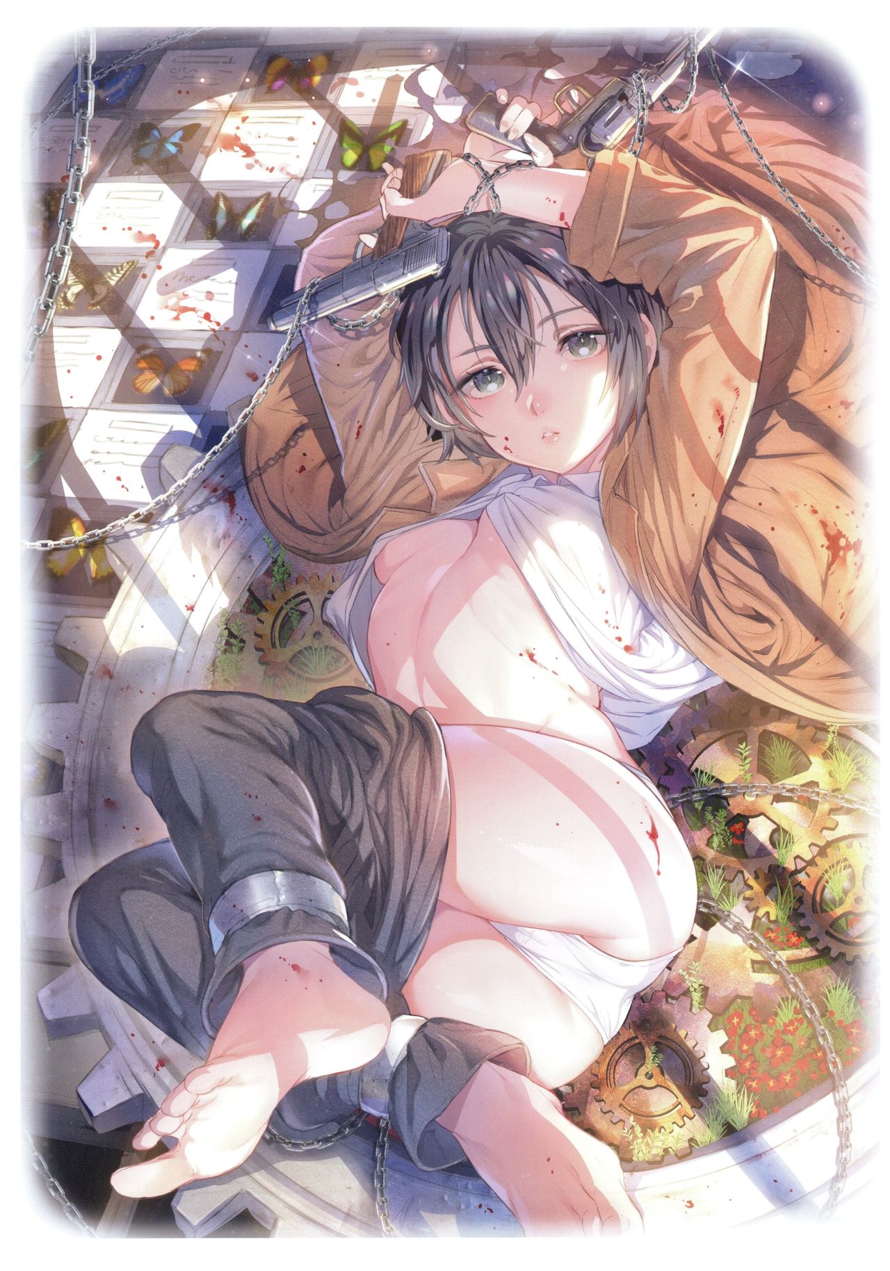 [日本漫画] (C93) [Kuromisakaijou (Ikezaki Misa)] xxx Shinai to Derarenai Kuni (Kino no Tabi)   单本,不伦,恋父,丝袜#[39P]-2