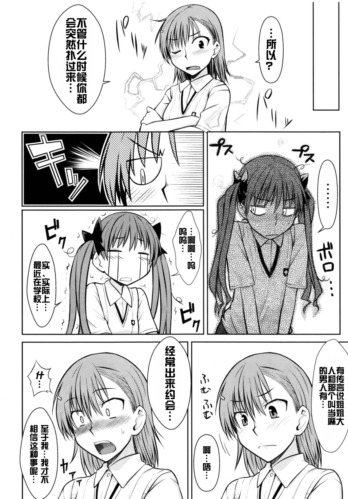 [日本漫画] (C77) [Aspergillus (Okara)] Toaru Himitsu no Onee-sama (Toaru Kagaku no Railgun)  单本,单女,女学生制服,单男#[25P]-8