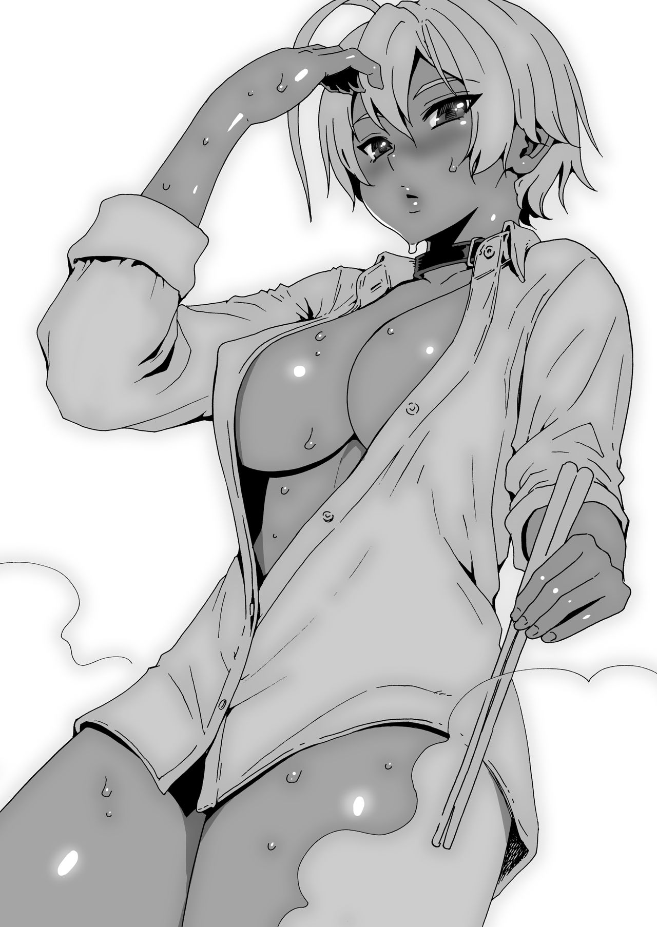 [日本漫画] (C87) [Amazake Hatosyo-ten (Yoshu Ohepe)] Ikumi-chan Niku Niku 3 (Shokugeki no Soma)   单本,巨乳大奶,暗黑皮肤#[30P]-24