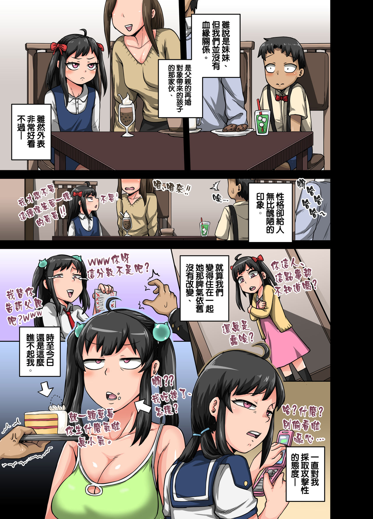 [日本漫画] 讓人氣憤的妹妹必須給她好好訓斥一頓 单本,强奸,巨乳大奶,不伦,黑丝丝袜,肛门,高潮潮吹#[64P]-5