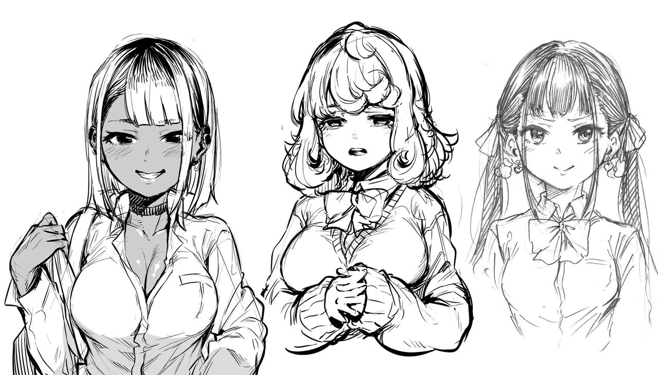 [日本漫画] オタク君って巨根なの？ 短篇,女学生#[3P]-3