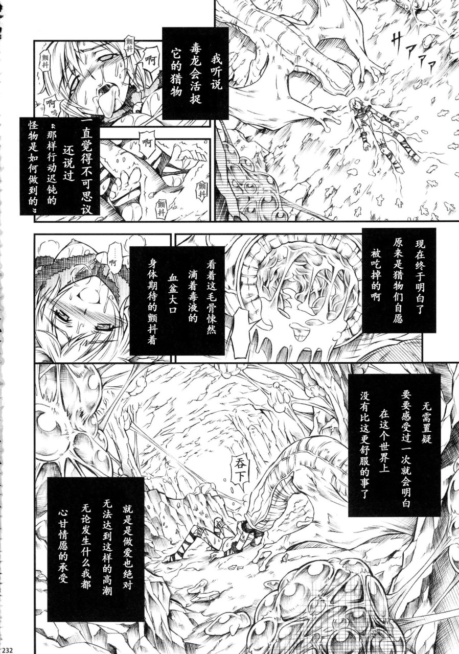 [日本漫画] (C90) [Yokohama Junky (魔狩十織)] ソロハンター達の生態 (モンスターハンター) [中国翻訳] 同人,调教,巨乳大奶#[246P]-232