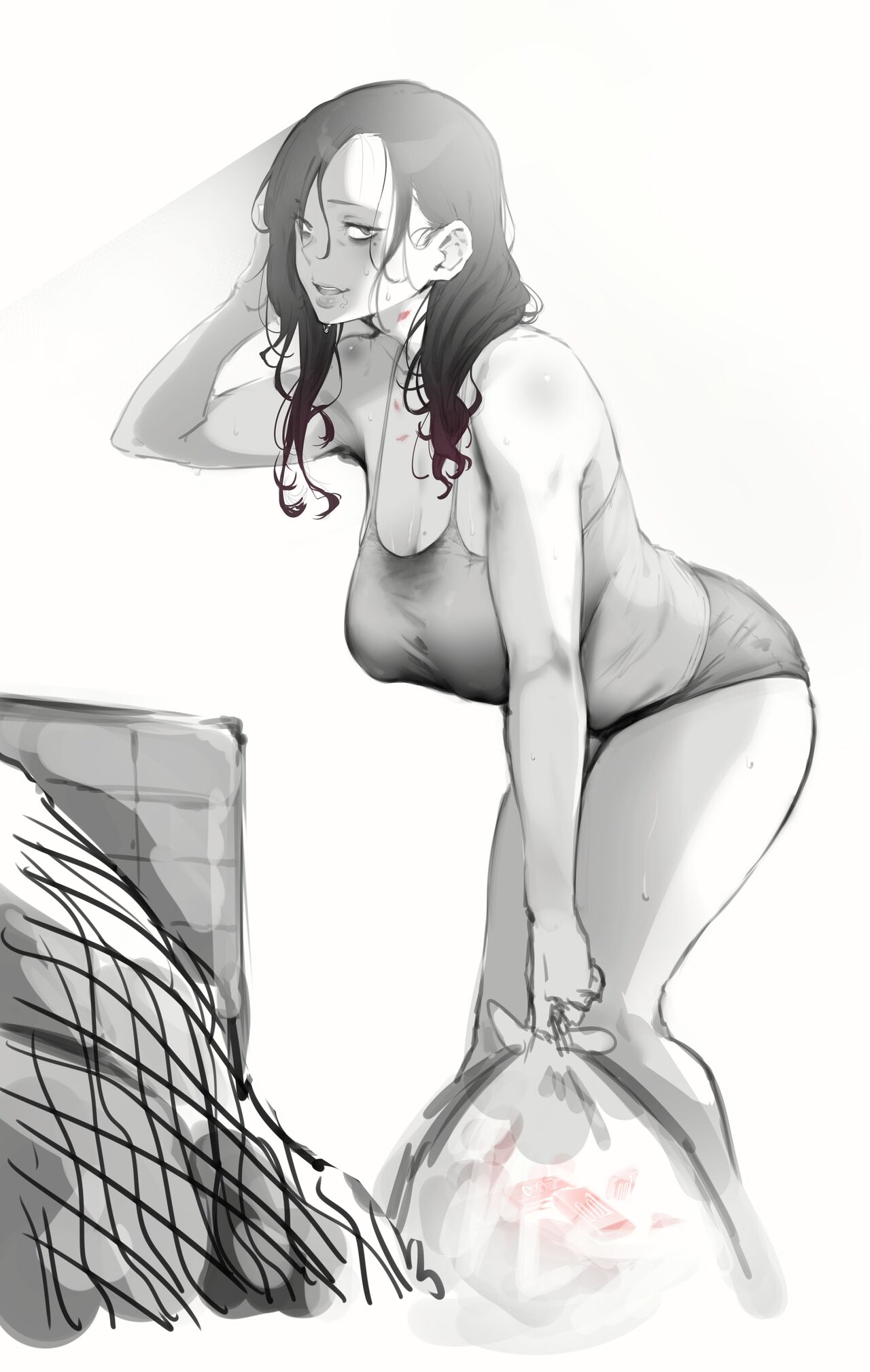 [日本漫画] 隣に住んでる奥さん 单本,高潮潮吹,肛门,巨乳大奶#[8P]-8