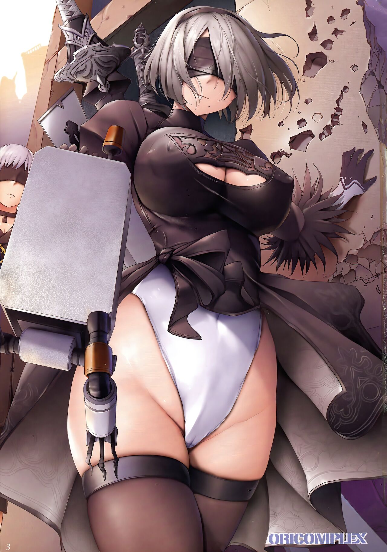 [日本漫画] (C93) [ORICOMPLEX (orico)] ReplicA (NieR: Automata) 单本,肛门,强奸,巨乳大奶,单女,口交,群P,束缚,丝袜,两穴同时插入#[21P]-3