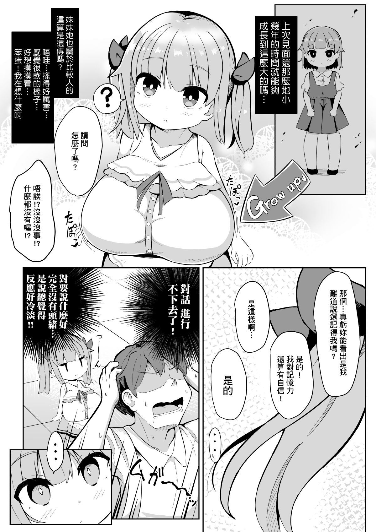[日本漫画] [Akaao (HiRoB816)] Hisashiburi ni Atta Imouto no Musume ga Kyonyuu de Osumashiya-san ni Nattemashita. [Chinese] 单本,萝莉,巨乳大奶,不伦,单女,马尾辫,乳交#[29P]-6