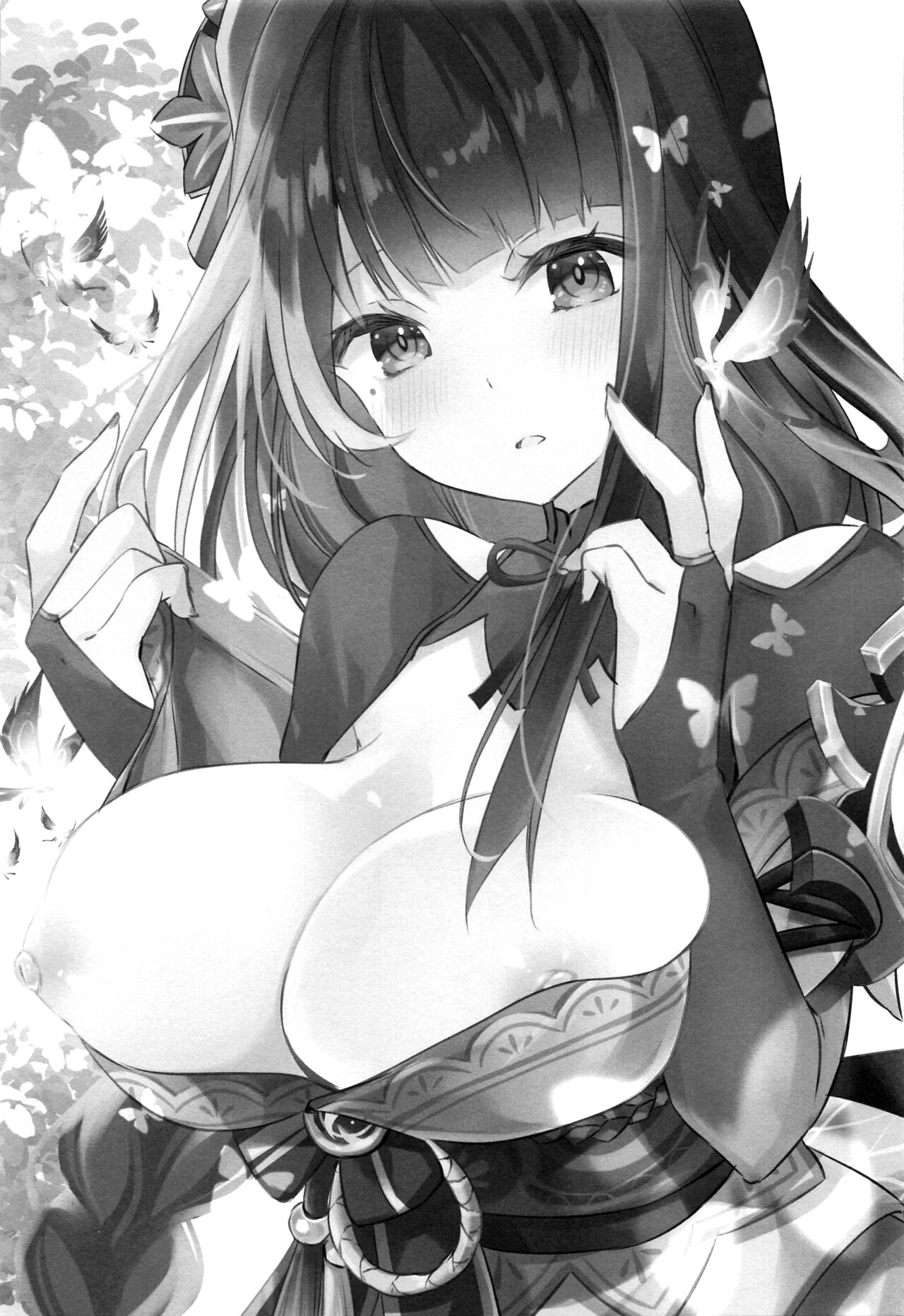 [日本漫画] (CT39) [SANDAN (Kurun)] Raiden Shogun wa Yumegokochi (Genshin Impact) [Chinese]   单本,巨乳大奶,单女,内衣#[17P]-2