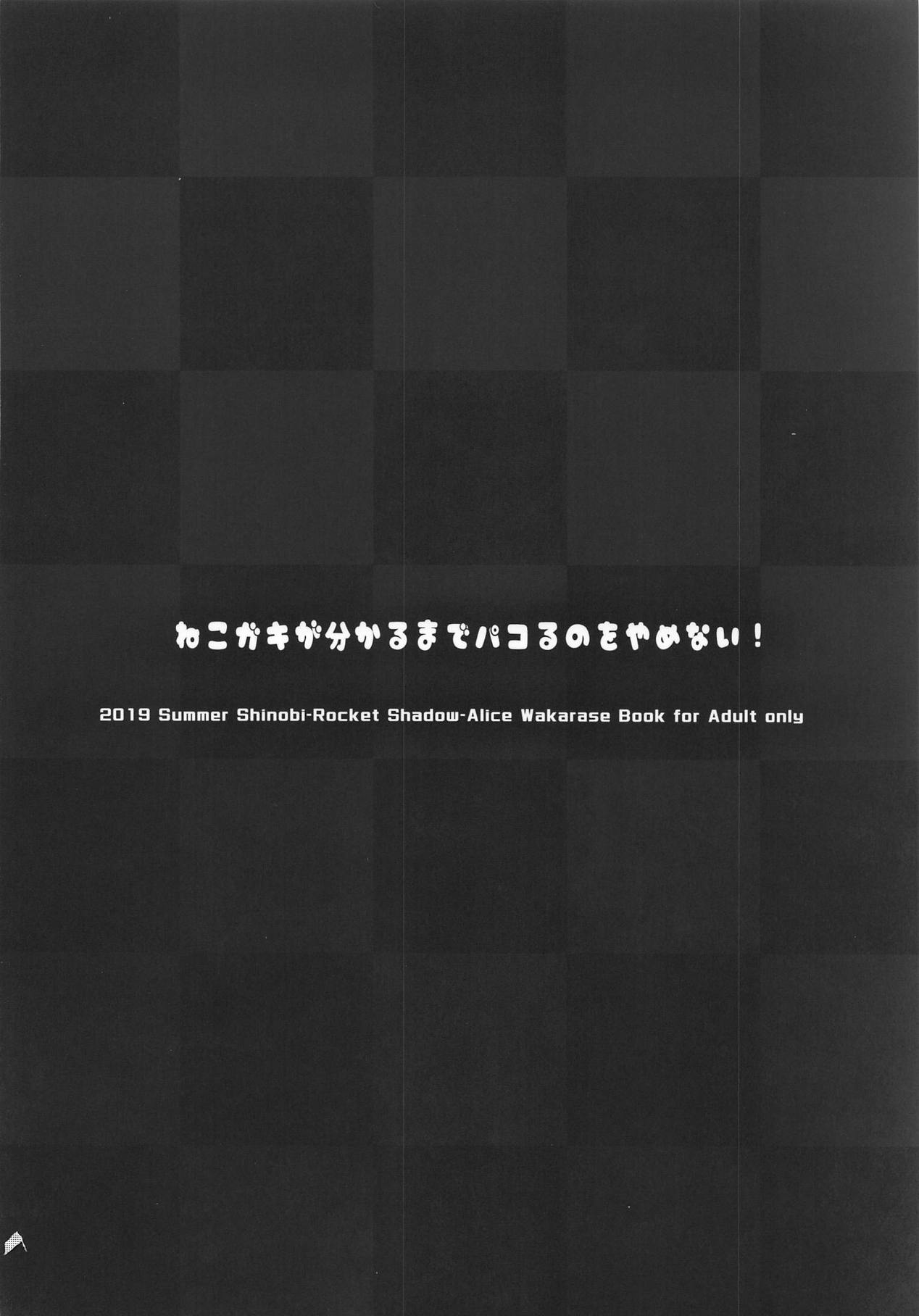 [日本漫画] (SC2019 Summer) [Shinobi Rocket (Sasamashin)] Neko Gaki ga Wakaru made Pakoru no o Yamenai (Wonderland Wars)  单本,萝莉,单女,兽耳#[18P]-18