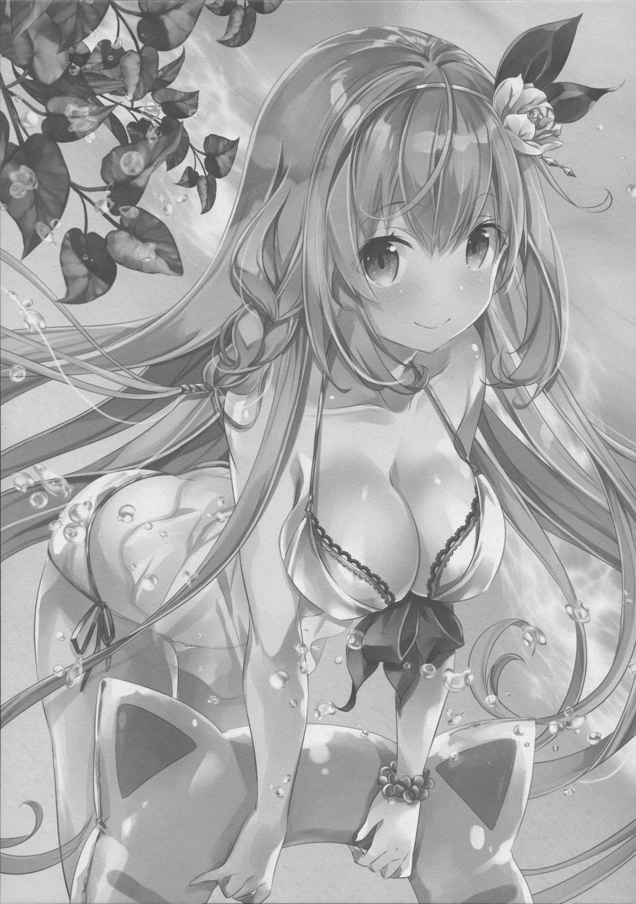 [日本漫画] (C96) [SANDAN (Kurun)] Mizu Peco-chan ga Monohoshisou na Kao de Kochira o Miteru (Princess Connect! Re:Dive)   单本,内衣,口交,泳装#[22P]-2