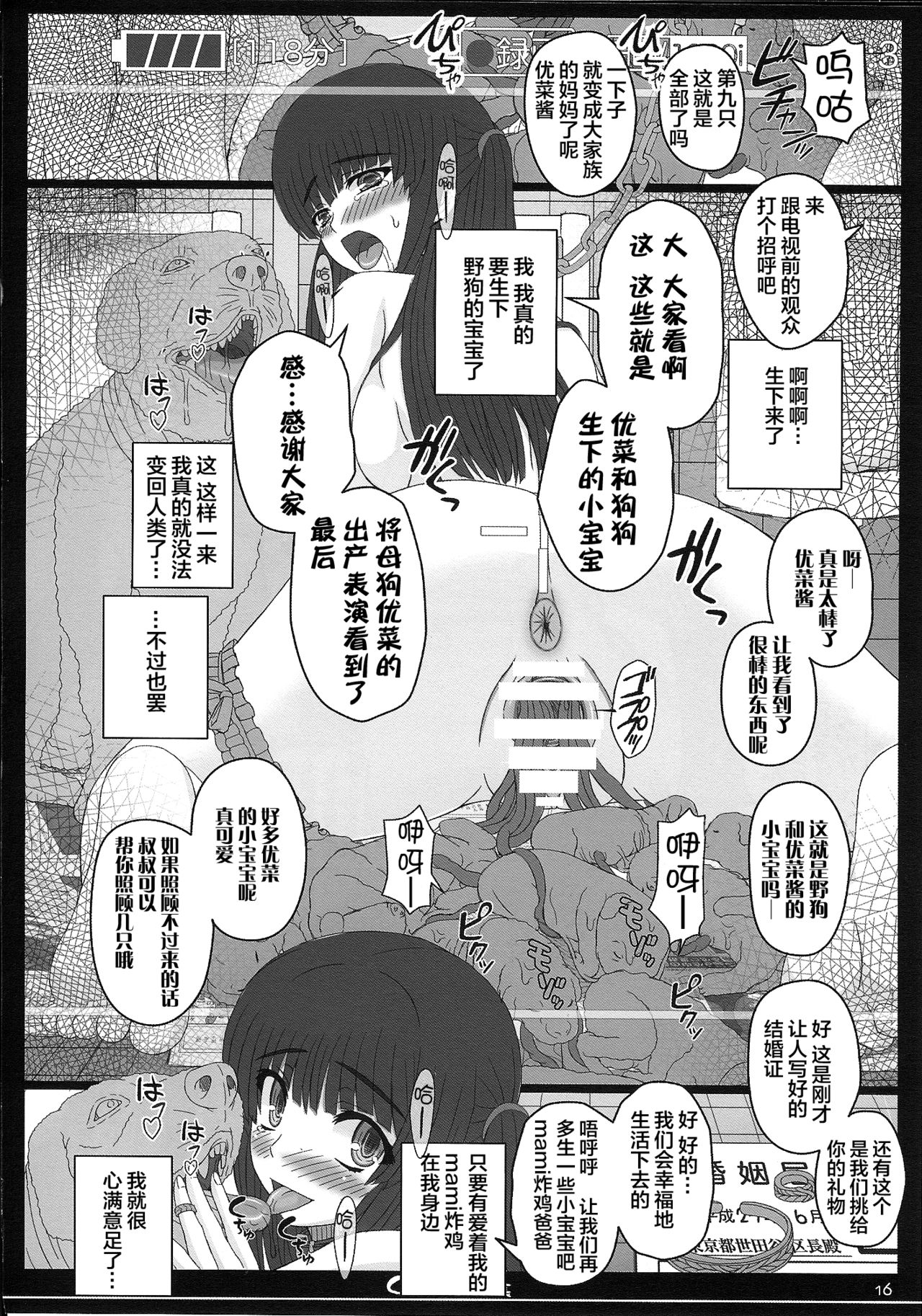 [日本漫画] (C87) [Shiawase Kyouwakoku (Shiawase no Katachi)] Shiawase no Katachi no Guruguru Netachou 87 [Chinese]  单本,单女,破处,内衣,受精#[18P]-15