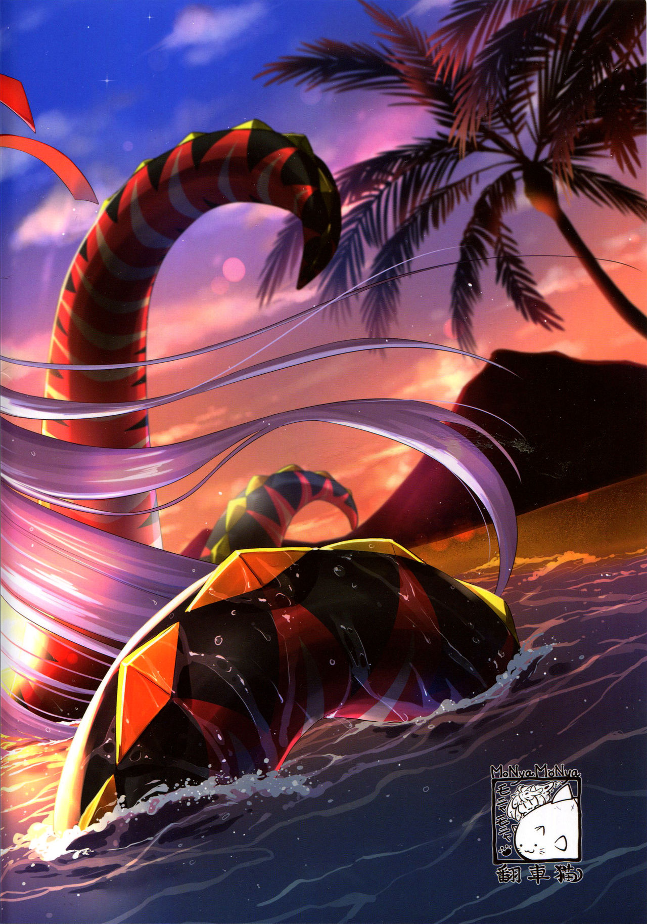 [日本漫画] (C95) [MoNyaMoNya (ShiBi)] BB-chan no Chotto dake Ookii na ITAZURA (Fate/Grand Order) [  单本,巨乳大奶,单女,单男,暗黑皮肤,泳装#[23P]-23