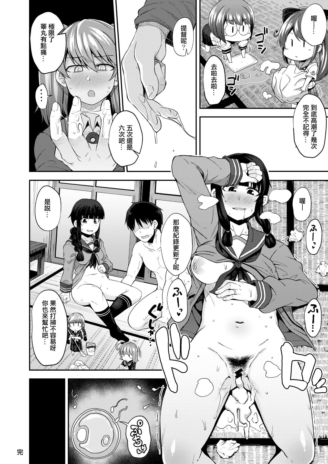 [日本漫画] [Shiko Neru Mix (Kauti)] Kitakami-sama to Gachi Pako Kozukuri Time phase1+phase2 (Kantai Collection -KanColle-)  单本,肛门,女学生制服,口交,内射中出#[32P]-25