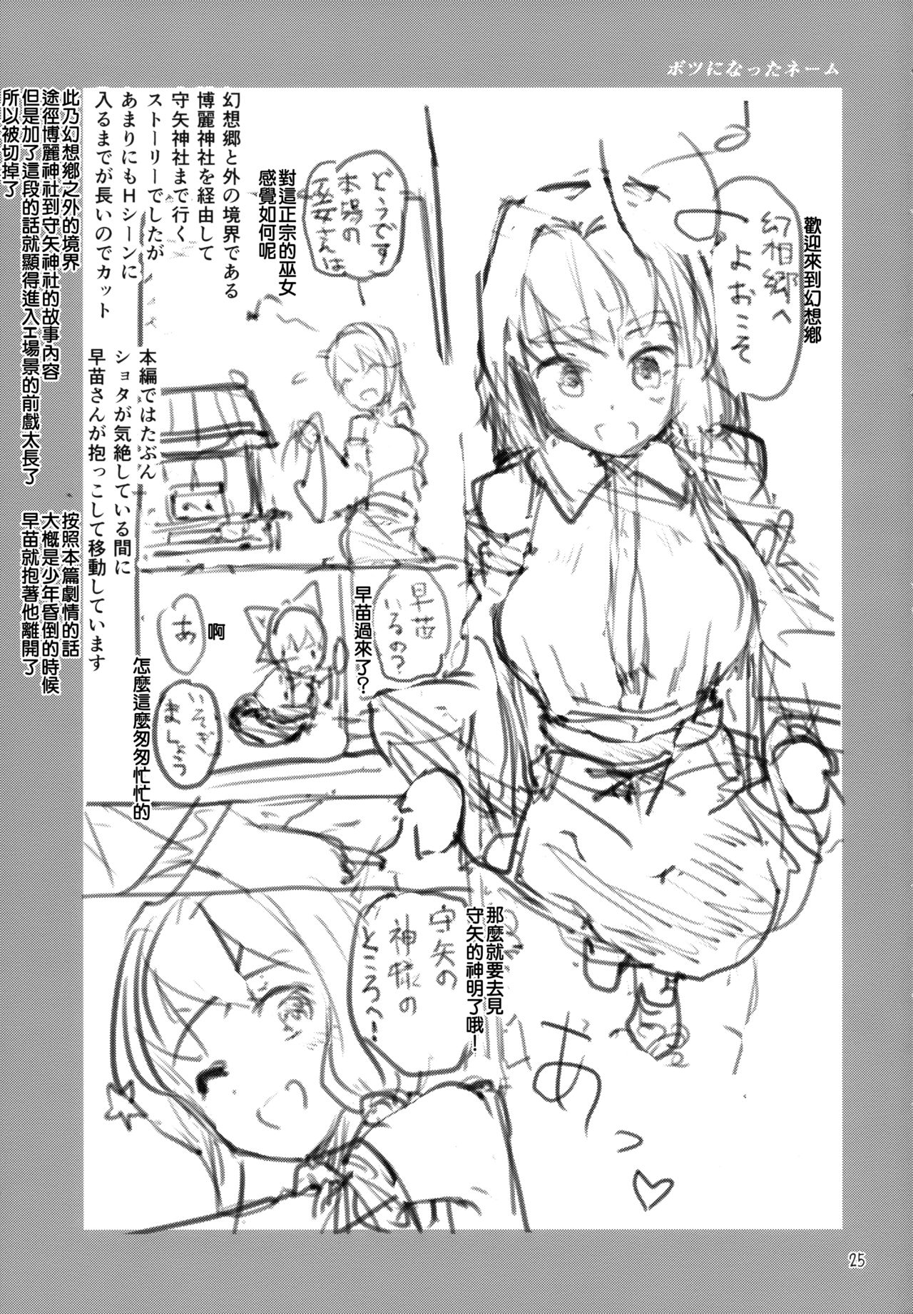 [日本漫画] (C94) [Honoji (Puuakachan)] Sanae-shiki Shasei Kanri Initiation (Touhou Project) [Chinese]  单本,巨乳大奶,单女,单男,口交#[25P]-24