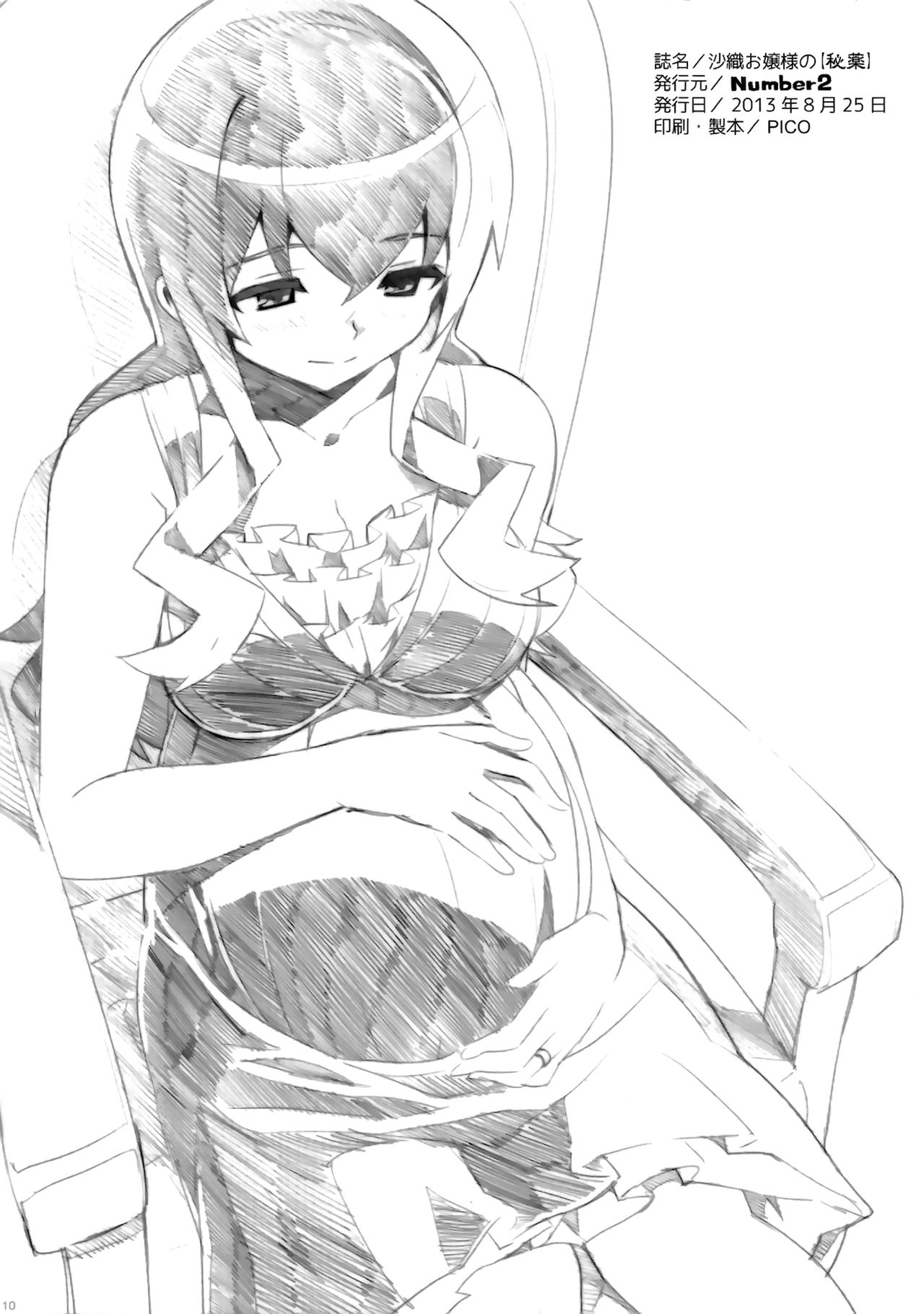 [日本漫画] (C84) [Number2 (Takuji)] Saori Ojousama no [Hiyaku] (Ore no Imouto ga Konna ni Kawaii Wake ga Nai)  单本,肛门,巨乳大奶,单女,群P,两穴同时插入#[10P]-10