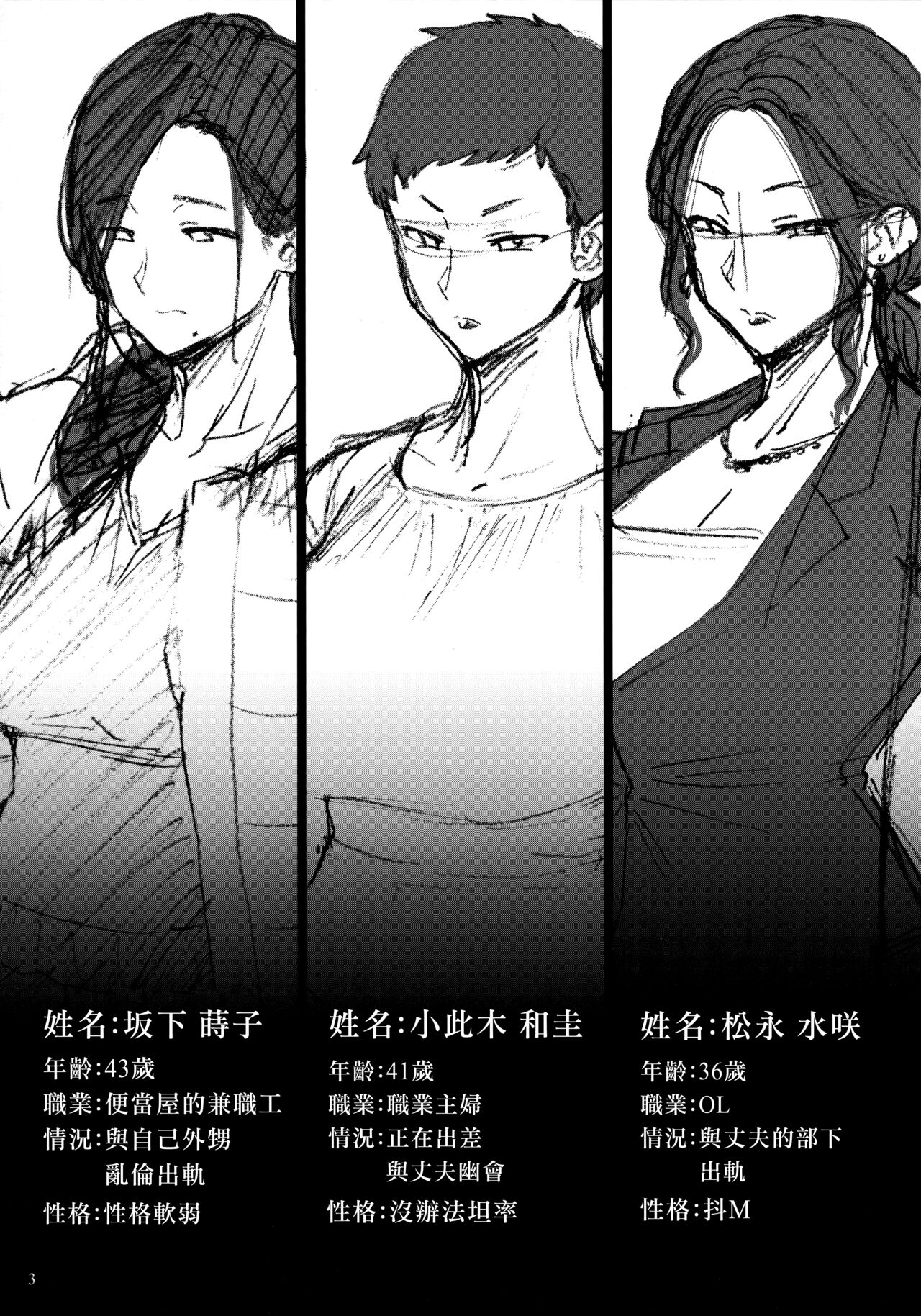 [日本漫画] (COMITIA131) [Isocurve (Allegro)] Hotel Columbine Room 821 [Chinese] (not completed) 单本,熟女人妻,巨乳大奶#[10P]-3