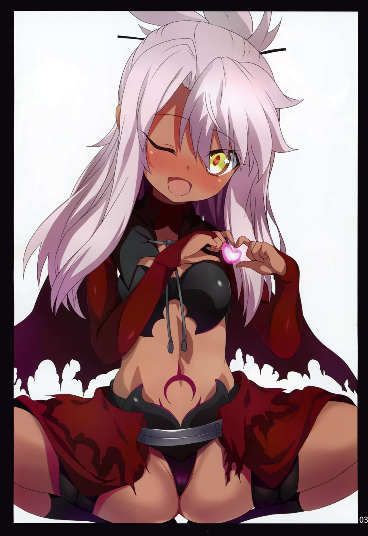 [日本漫画] (C93) [Kuroi Suisei (Shimeji Nameko)] Kuropako (Fate/Grand Order) [Chinese]   单本,肛门,萝莉,暗黑皮肤#[26P]-2