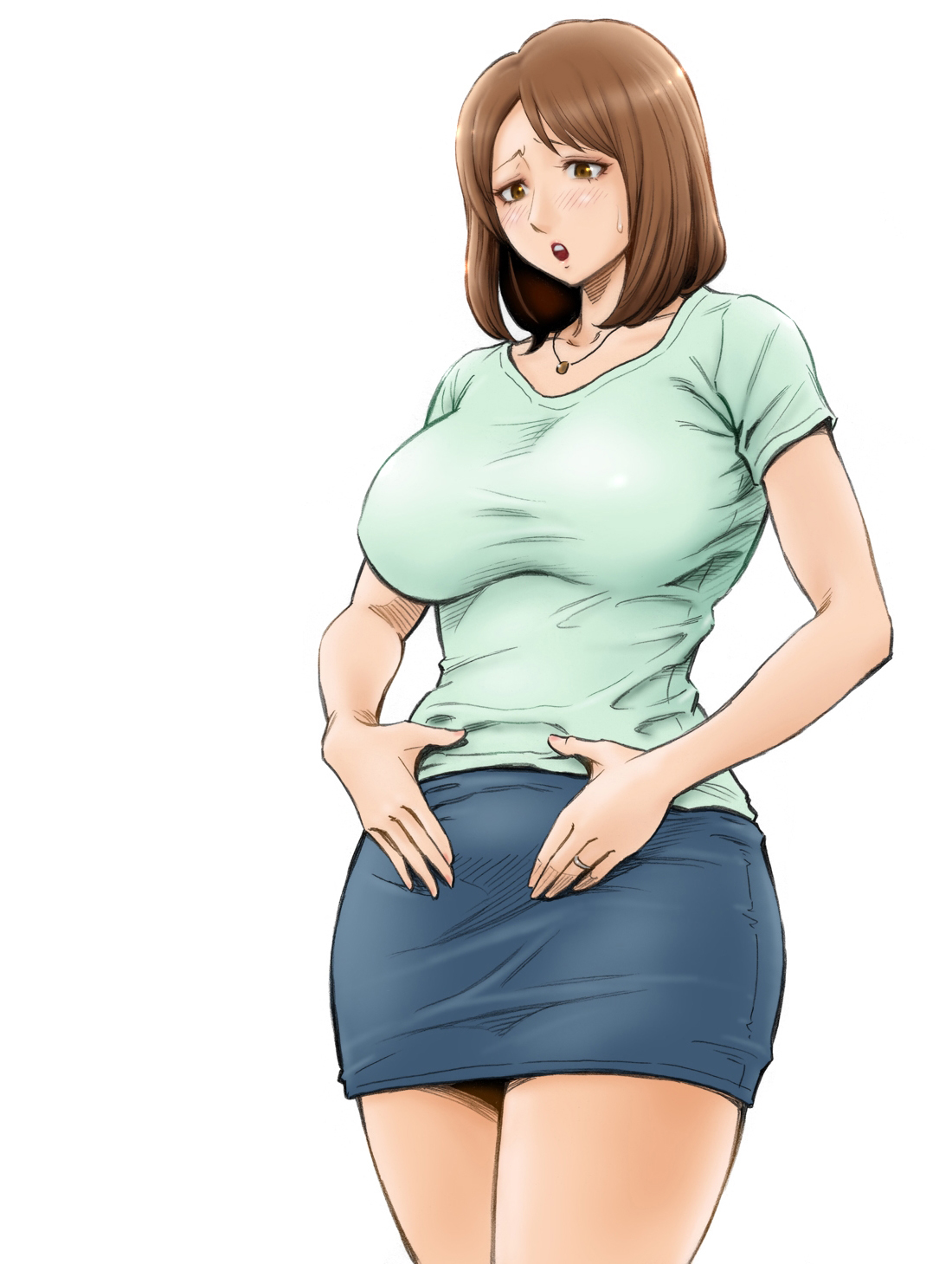 [日本漫画] [DT Koubou (DAIGO)] Aka-chan ga Hoshii Hitozuma o Chounai Minna de Haramaseyou   单本,熟女人妻,巨乳大奶,单女,群P#[19P]-2