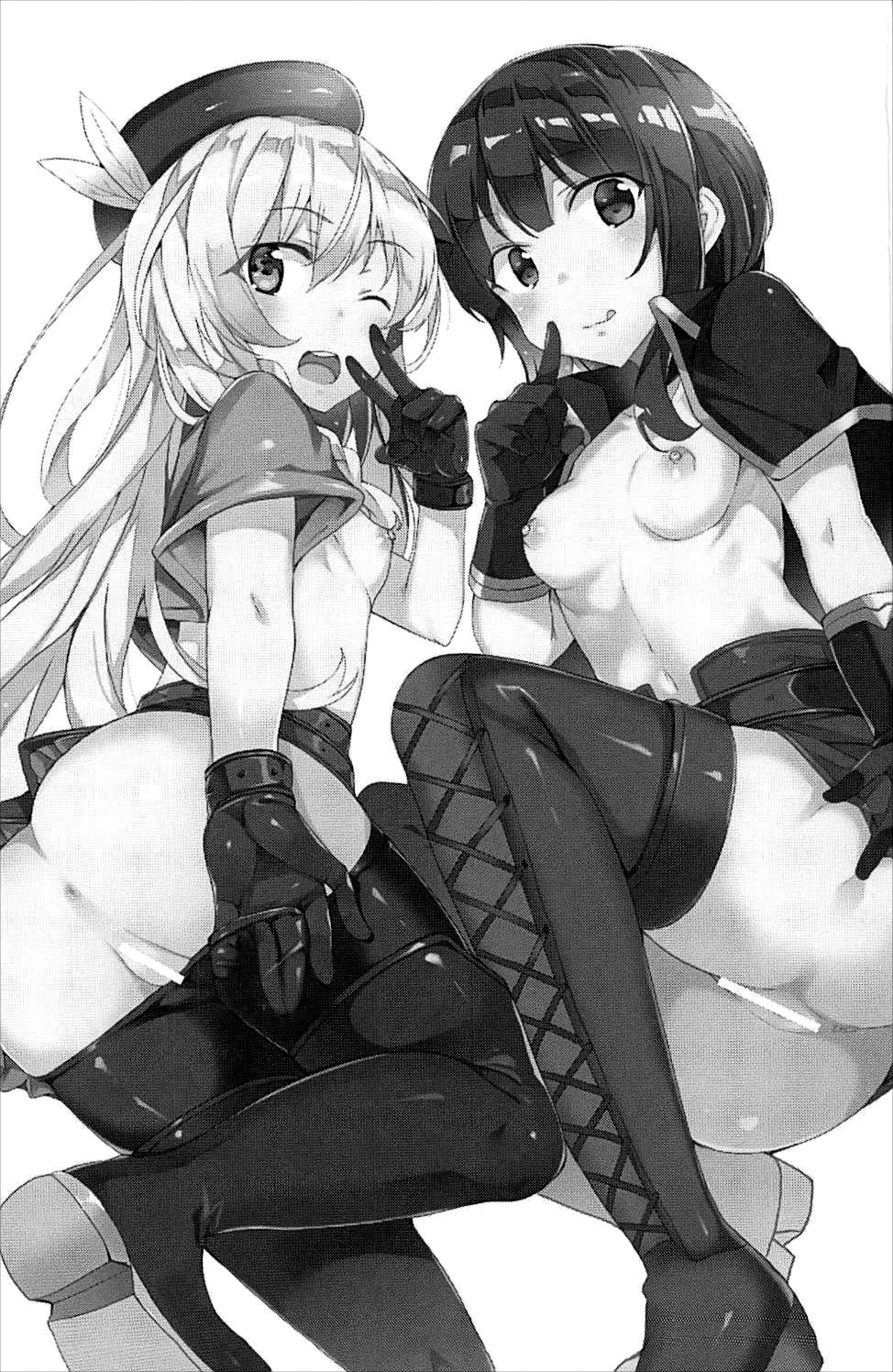 [日本漫画] [Waffle Doumeiken (Tanaka Decilitre)] Sore Ike! Megumin Touzokudan (Kono Subarashii Sekai ni Syukufuku o!) [Chinese]  单本,萝莉,3P,单男,群P#[34P]-2