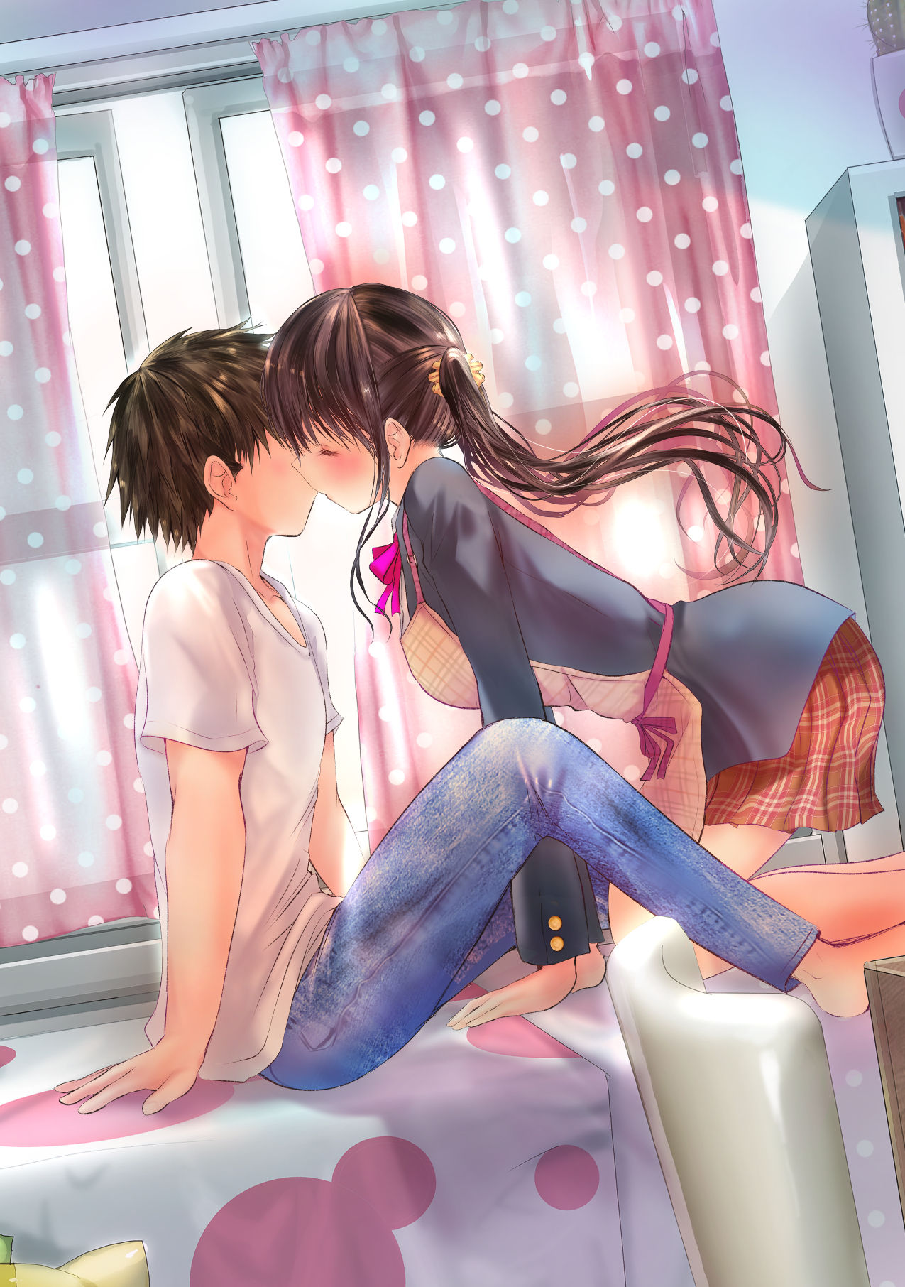 [日本漫画] [Ogatatei (Ogata Tei)] Ryouomoi no Osananajimi ga Nude Model o Shite kureru [Chinese]  单本,巨乳大奶,单女,女学生制服,单男,泳装#[77P]-34