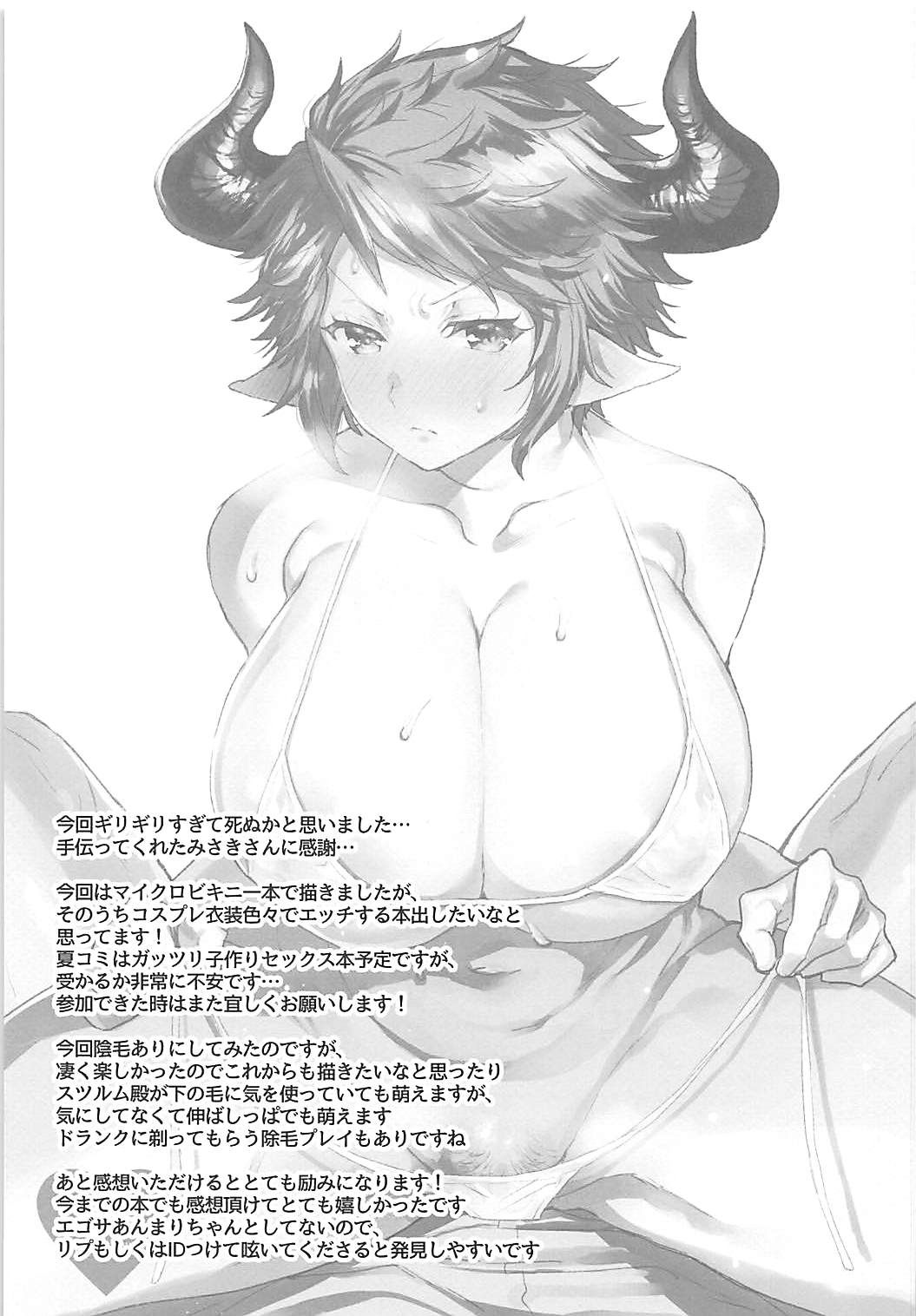 [日本漫画] (COMIC1☆13) [Hachimitsu Romance (Eno Yukimi)] Kore Gurai Atashi ni datte Dekiru tte Itteru daro! (Granblue Fantasy)  单本,巨乳大奶,单女,单男,比基尼,泳装,毛茸茸#[30P]-28