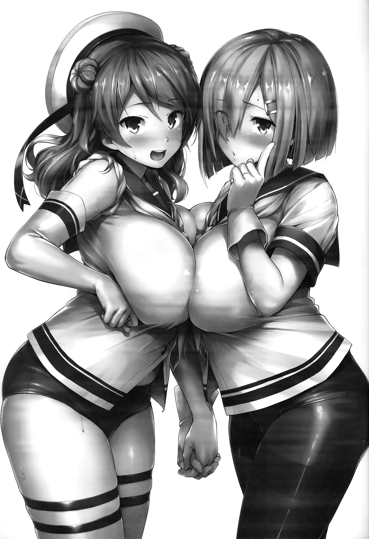 [日本漫画] (C93) [Jouji Mujoh (Shinozuka George)] Ura Hama Pai (Kantai Collection -KanColle-)  单本,巨乳大奶,女学生制服,单男,群P,丝袜#[26P]-2