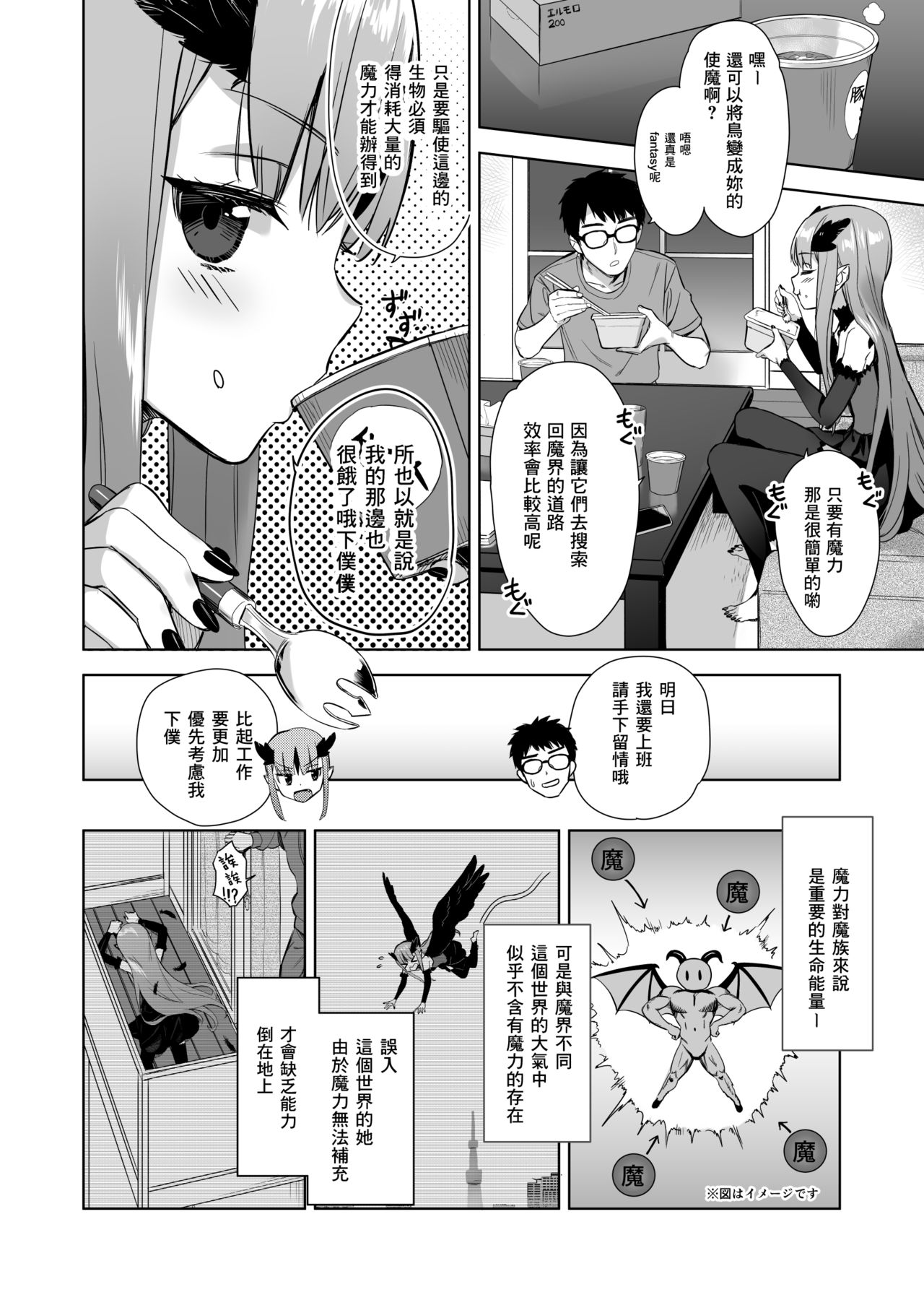 [日本漫画] [Ajisaidenden (Kawakami Rokkaku)] Mazoku no Hime ga Ore no Maryokujiru o Matomete Yamenai Ken [Chinese]  单本,眼镜,萝莉,单女,单男#[16P]-2