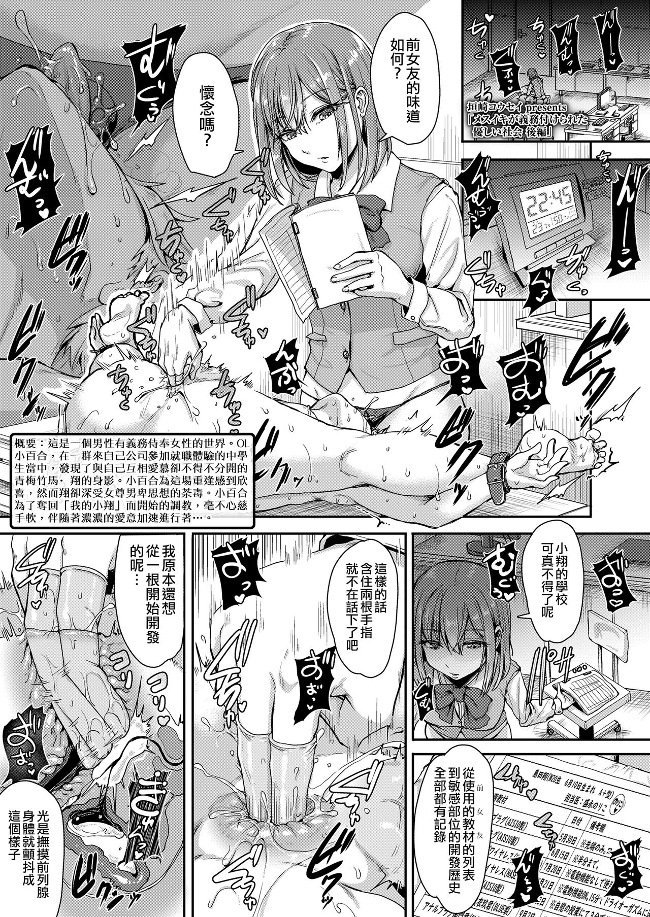 [日本漫画] [Kakizaki Kousei] Mesuiki ga Gimuzukerareta Yasashii Shakai -Kouhen- (Girls forM Vol.20) [Chinese]  单本,正太控,肛门,强奸,束缚,丝袜#[17P]-1