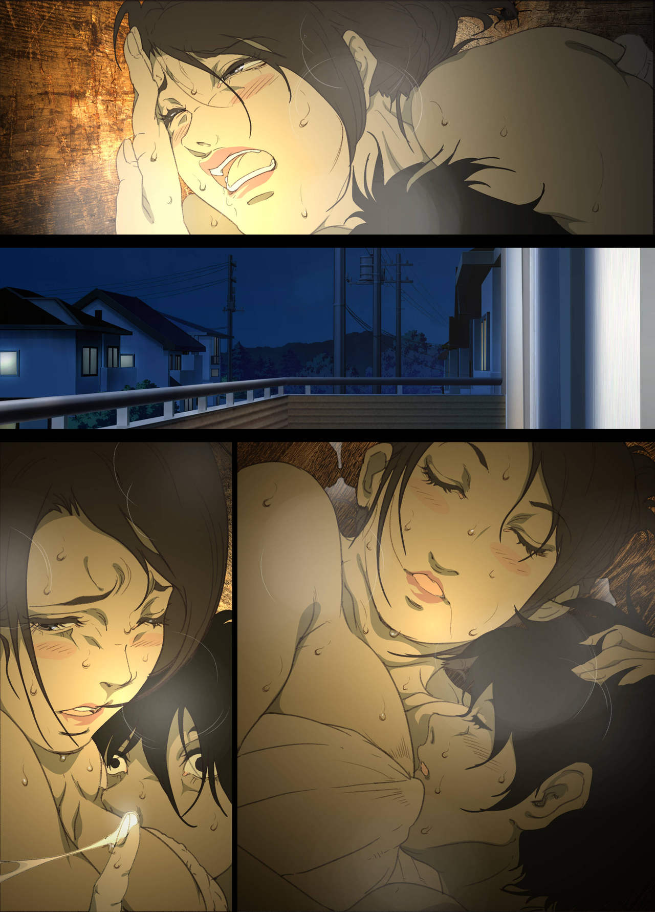 [日本漫画] [Junk Center Kameyoko Bldg] Seieki Mamire no Tansu no Naka ni Tojikomerareta Zenra Oyako no Nurunuru Micchaku Kinshinsoukan   单本,熟女人妻,巨乳大奶,母亲,单男#[64P]-45