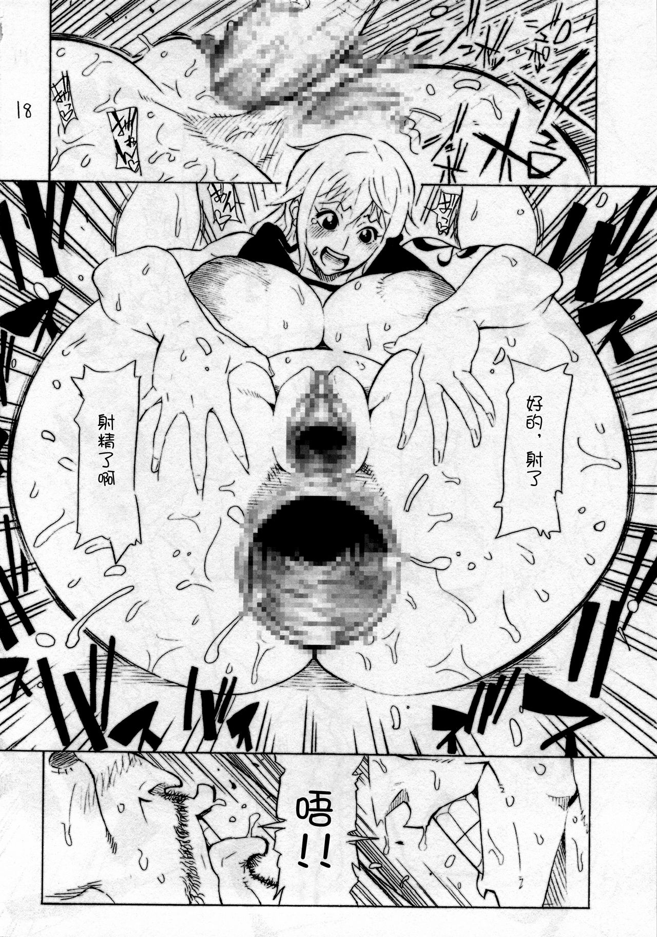 [日本漫画] (C85) [Kocho Kocho Koukou (Bonten)] P.O.M (One Piece)   单本,肛门,巨乳大奶,群P,两穴同时插入#[22P]-19