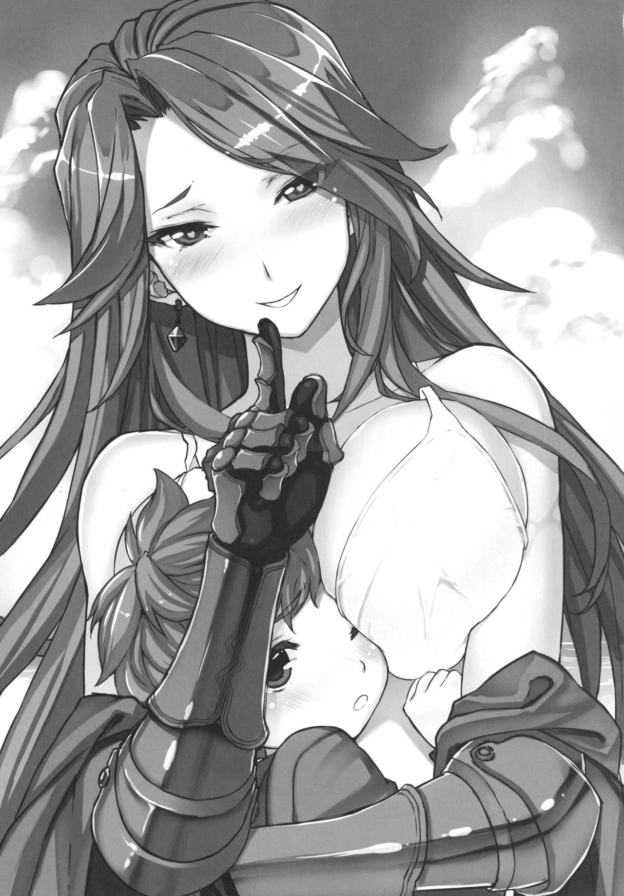 [日本漫画] [Studio Himawari (Himukai Kyousuke)] Uchi no Danchou wa Zenkuu Ichi Kawaii (Granblue Fantasy) [Chinese  单本,正太控,巨乳大奶,单女,单男,丝袜#[22P]-2