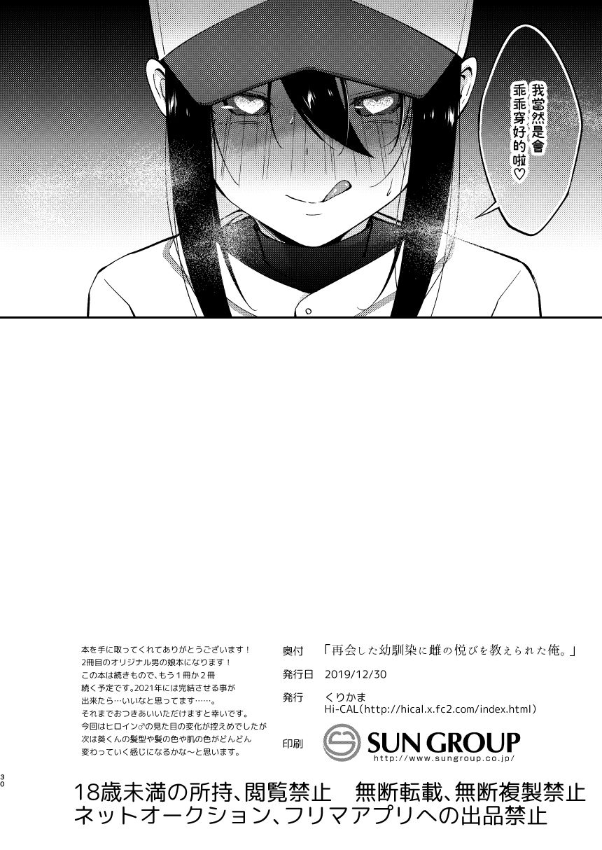 [日本漫画] [Hi-CAL (Kurikama)] Saikai Shita Osananajimi ni Mesu no Yorokobi o Oshierareta Ore.  单本,正太控,肛门,女学生制服#[29P]-29