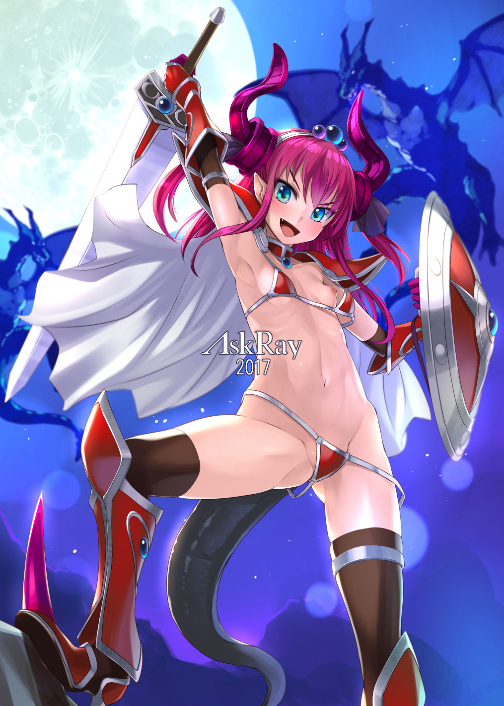 [日本漫画] [AskRay (Bosshi)] Ryuu no Yome - Dragon Waifu (Fate/Grand Order)   单本,高潮潮吹,强奸,单女,丝袜#[21P]-20