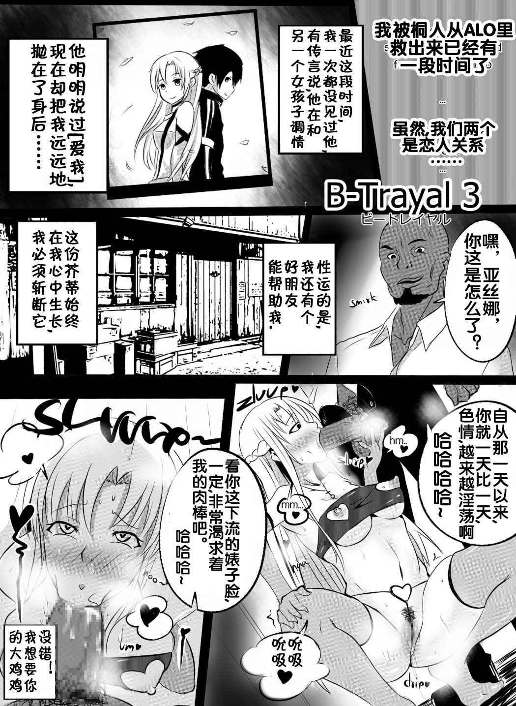 [日本漫画] [Merkonig] B-Trayal 3 (Sword Art Online)  单本,高潮潮吹,NTR,单女,暗黑皮肤#[11P]-2