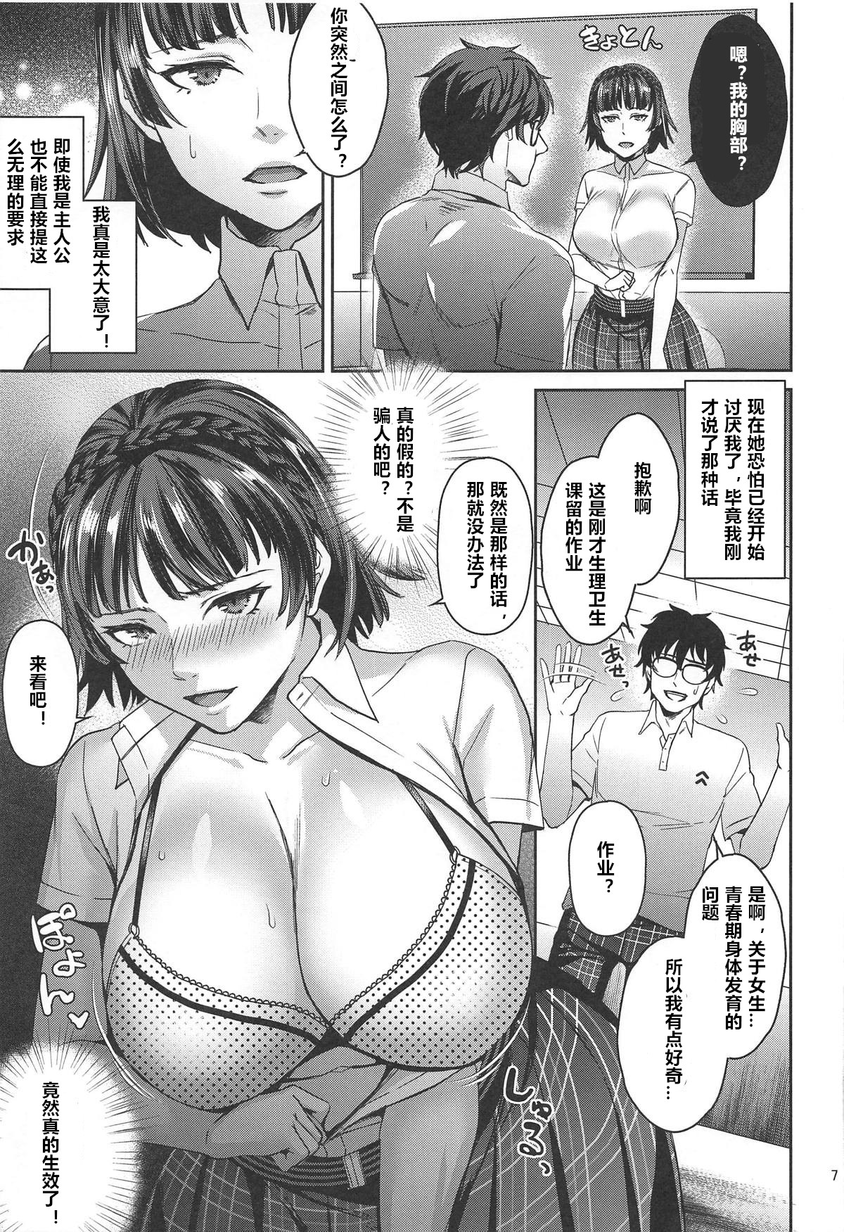[日本漫画] (C96) [Esebateira (Shibuki Oroshi)] Tensei Shitara 2-shuume Cheat Joutai datta Ken (Persona 5)  单本,巨乳大奶,女学生制服,单男,群P,丝袜#[28P]-6