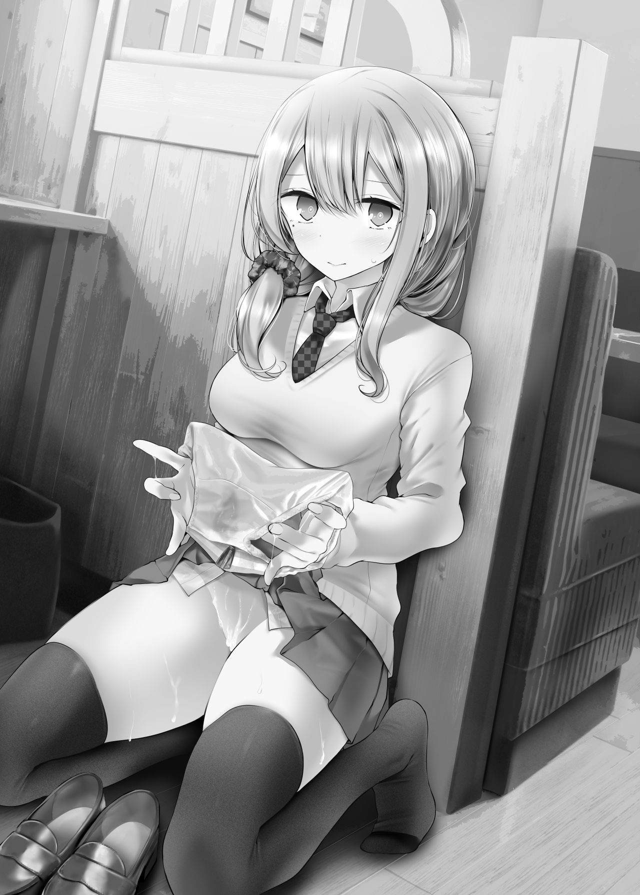 [日本漫画] [Usotsukiya (Oouso)] Tsuukin Douchuu de Anoko ga Midara na Koui o Shite Kuru Hanashi 3  单本,单女,女学生制服,单男,丝袜#[31P]-2