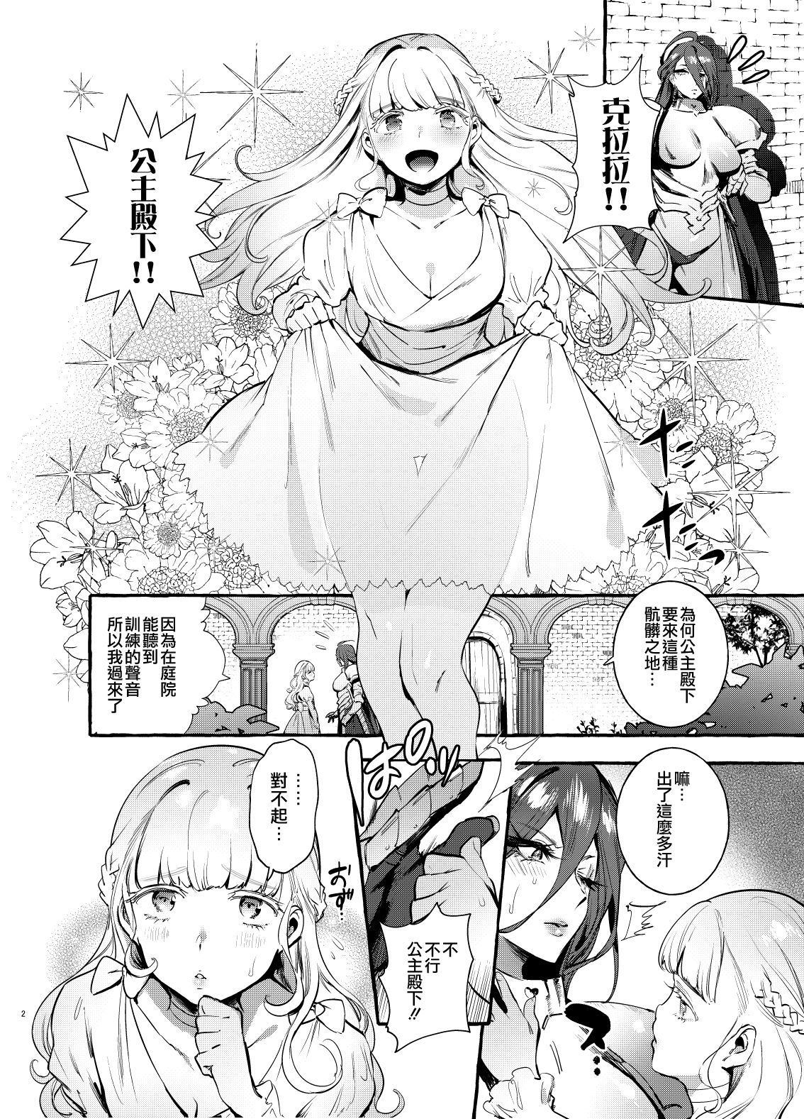 [日本漫画] [Hibon (Itami)] Ochinpo Onna Knight to Shojo Hime  肉棒女騎士與處女公主   单本,受精,双性人#[32P]-3