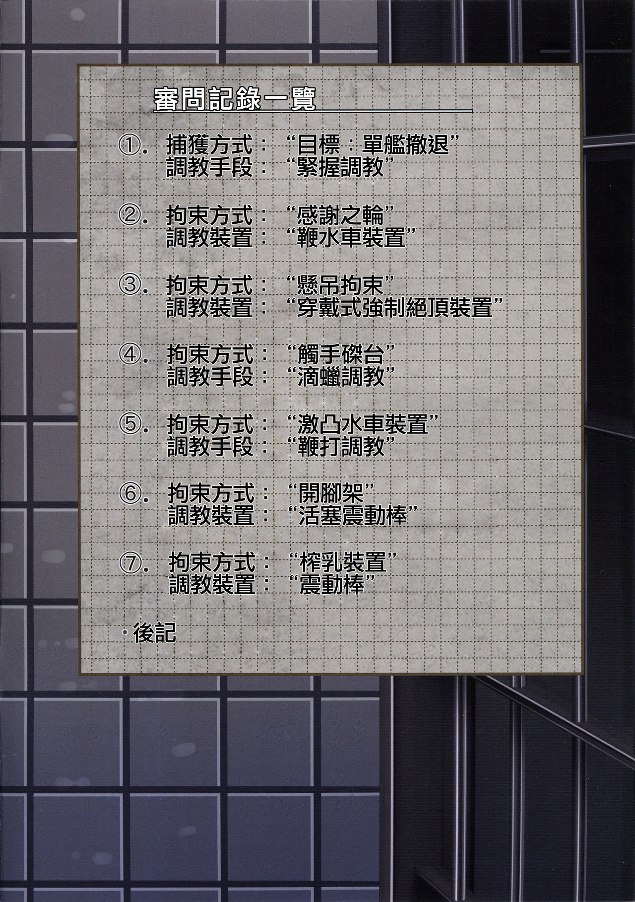 [日本漫画] (C93) [Monaka Udon (Monikano)] Juujunyoukan Suzuya Jinmon Chousho (Kantai Collection -KanColle-)  单本,强奸,单女,束缚,丝袜#[21P]-2