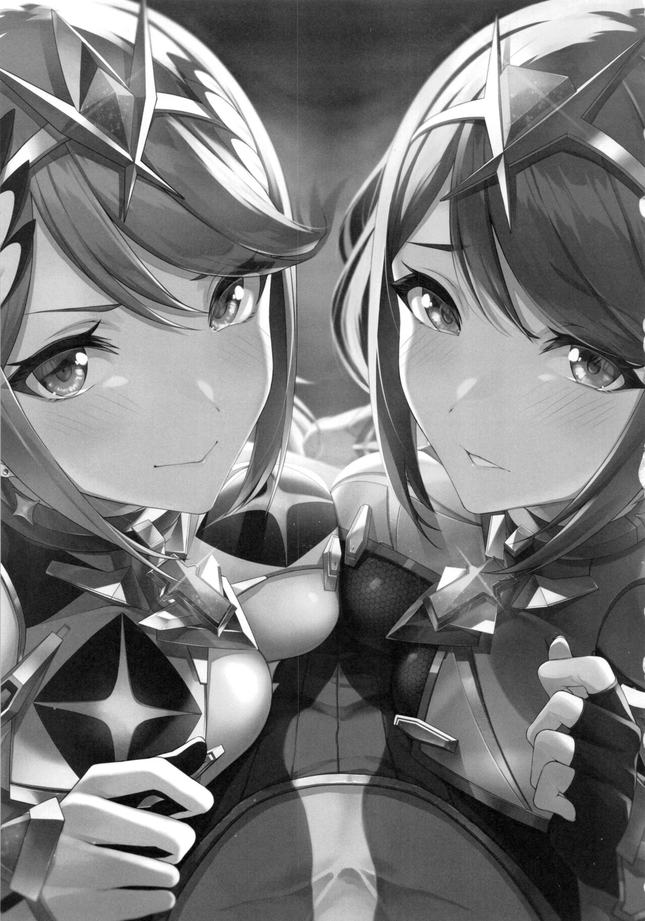 [日本漫画] (C99) [Yuuki Nyuugyou (Yuuki Shin)] Hikari sasu Enten no Mitibiki (Xenoblade Chronicles 2)  单本,3P,单男,群P#[18P]-2