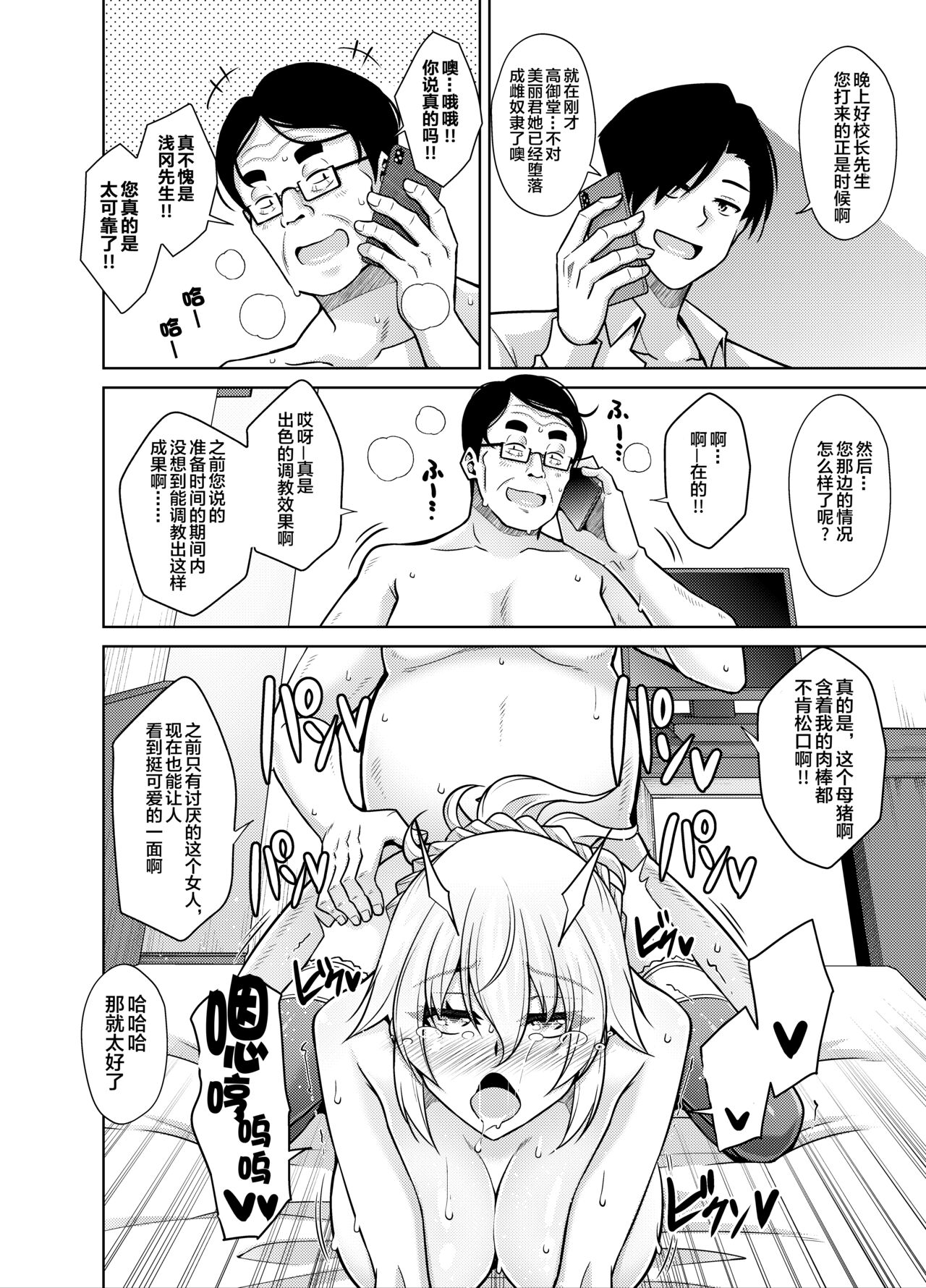 [日本漫画] [Ichigo Dressing (Nikusoukyuu.)] Natsuyasumi Kankin Seikatsu ~PTA Kaichou no Musume o Mesu Dorei ni Otosu Nishuukan~  单本,强奸,巨乳大奶,女学生制服,束缚,丝袜#[32P]-22