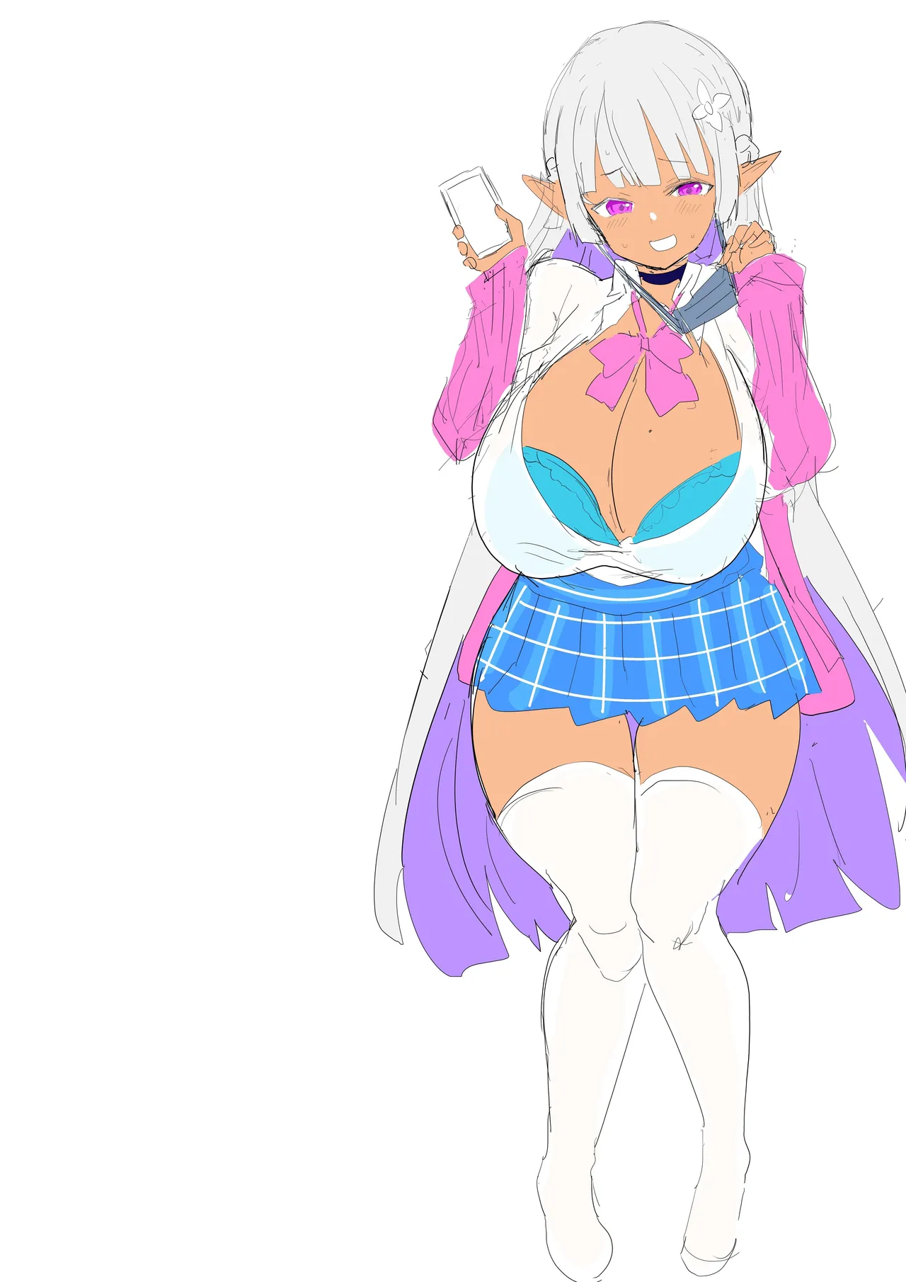 [日本漫画] [ゆにおんばすと (かずたろ)] 完全にギャル堕ちした留学生エルフの指導法｜彻底堕落成辣妹的留学生精灵指导法 [ 单本,调教,单女,女学生制服,制服,丝袜#[49P]-42