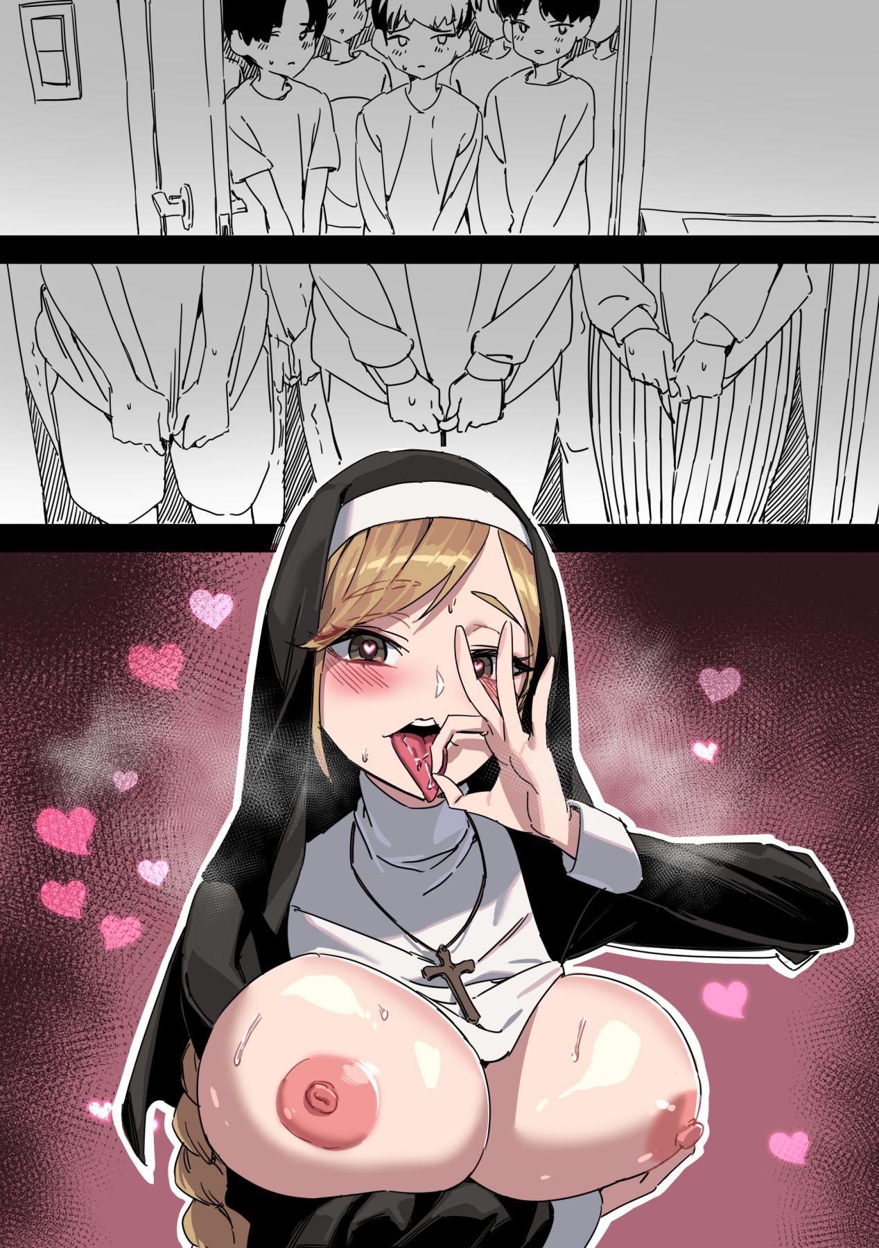 [日本漫画] LUXsumildo -- 修女小姐的·深夜性欲告解~ 单本,巨乳大奶,单女,丝袜#[13P]-11