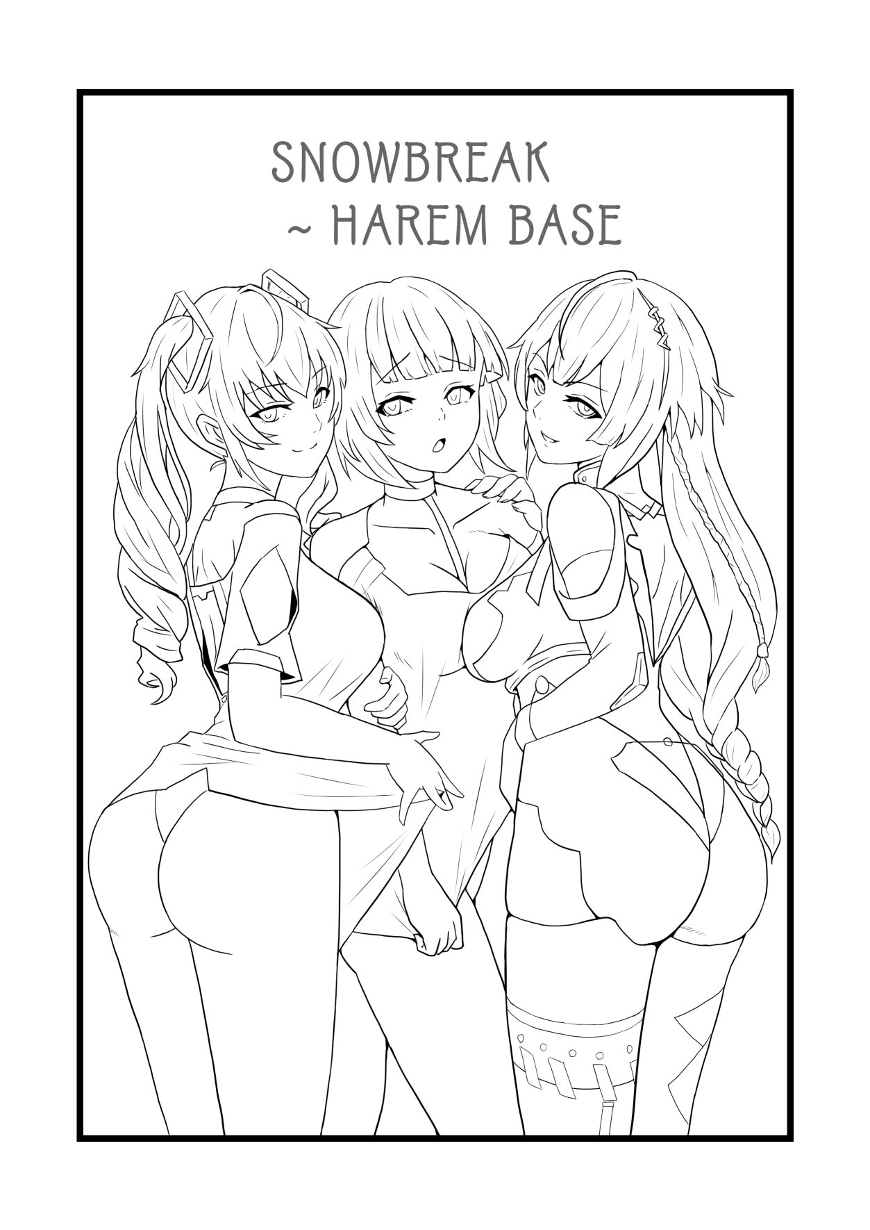 [日本漫画] [Vin's Art] 塵白禁慾~S○OWBREAK HAREM BASE (尘白禁区) 单本,巨乳大奶,内射中出,丝袜,大屁股#[27P]-2