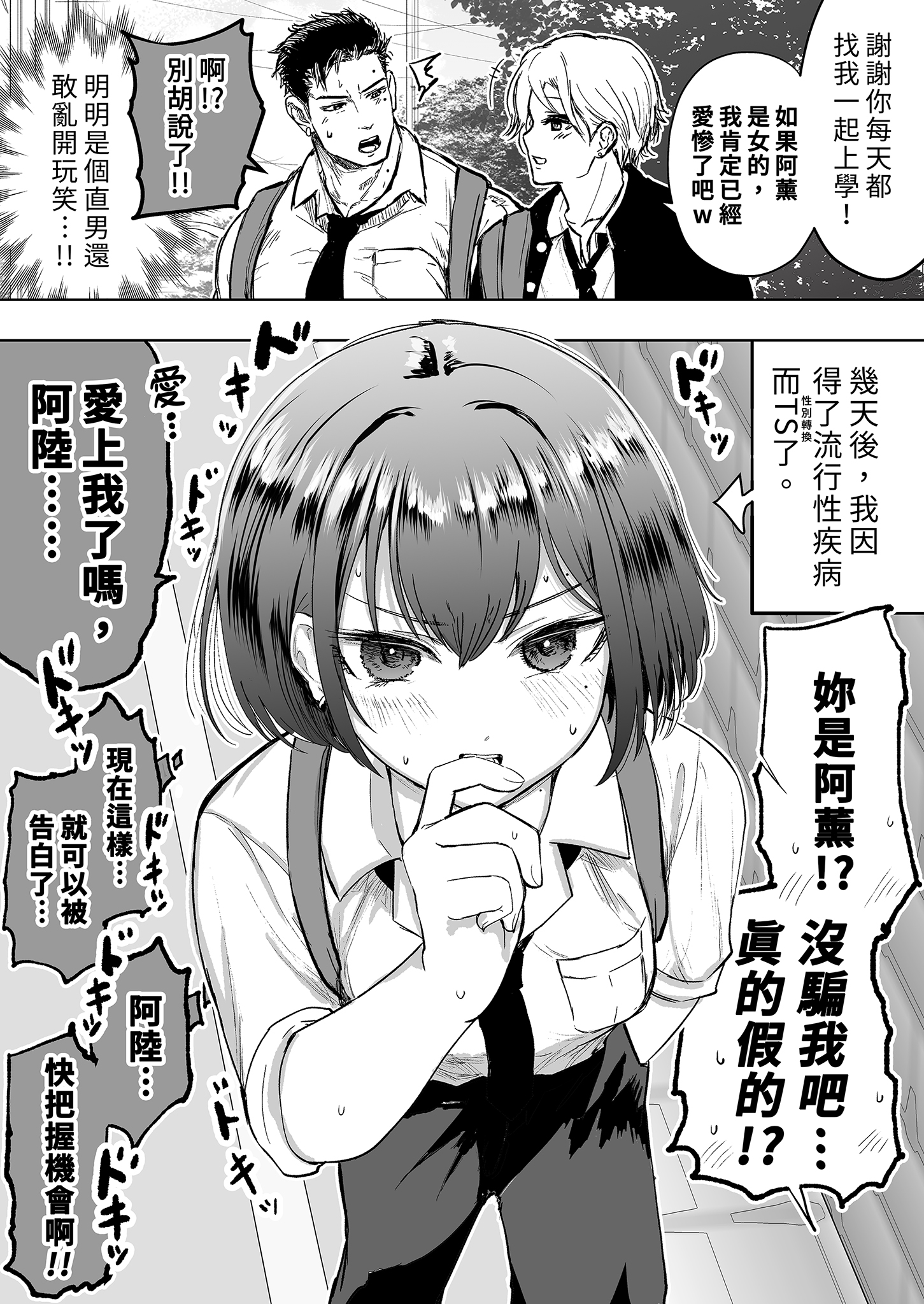 [日本漫画] [たまごまつり (小祭たまご)] 親友が美少女になって友情が崩壊した話｜友情崩壞的我們 单本,巨乳大奶,单女,女学生制服,内衣,口交,丝袜#[37P]-5